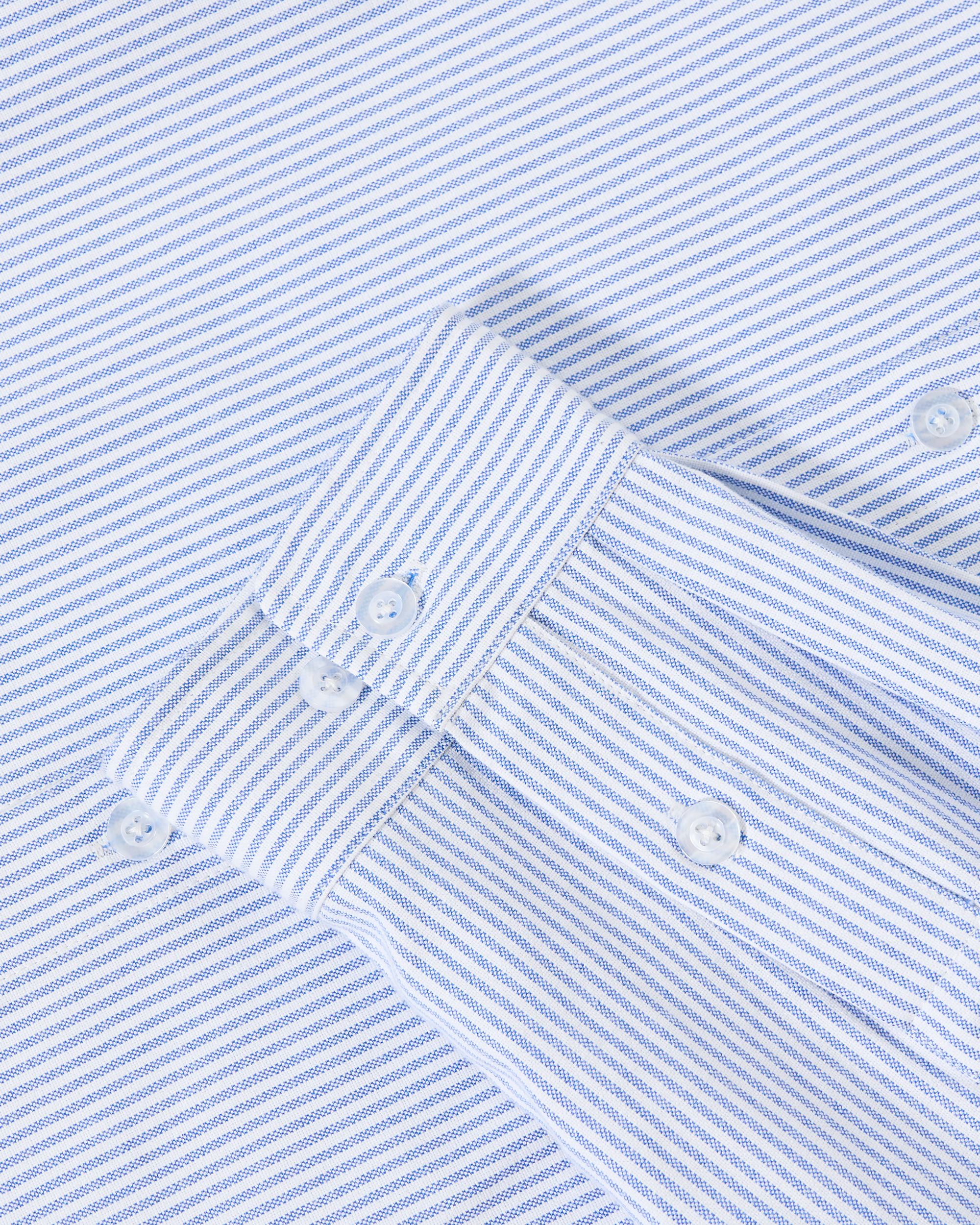 Script L/S Striped Shirt - Blue / White