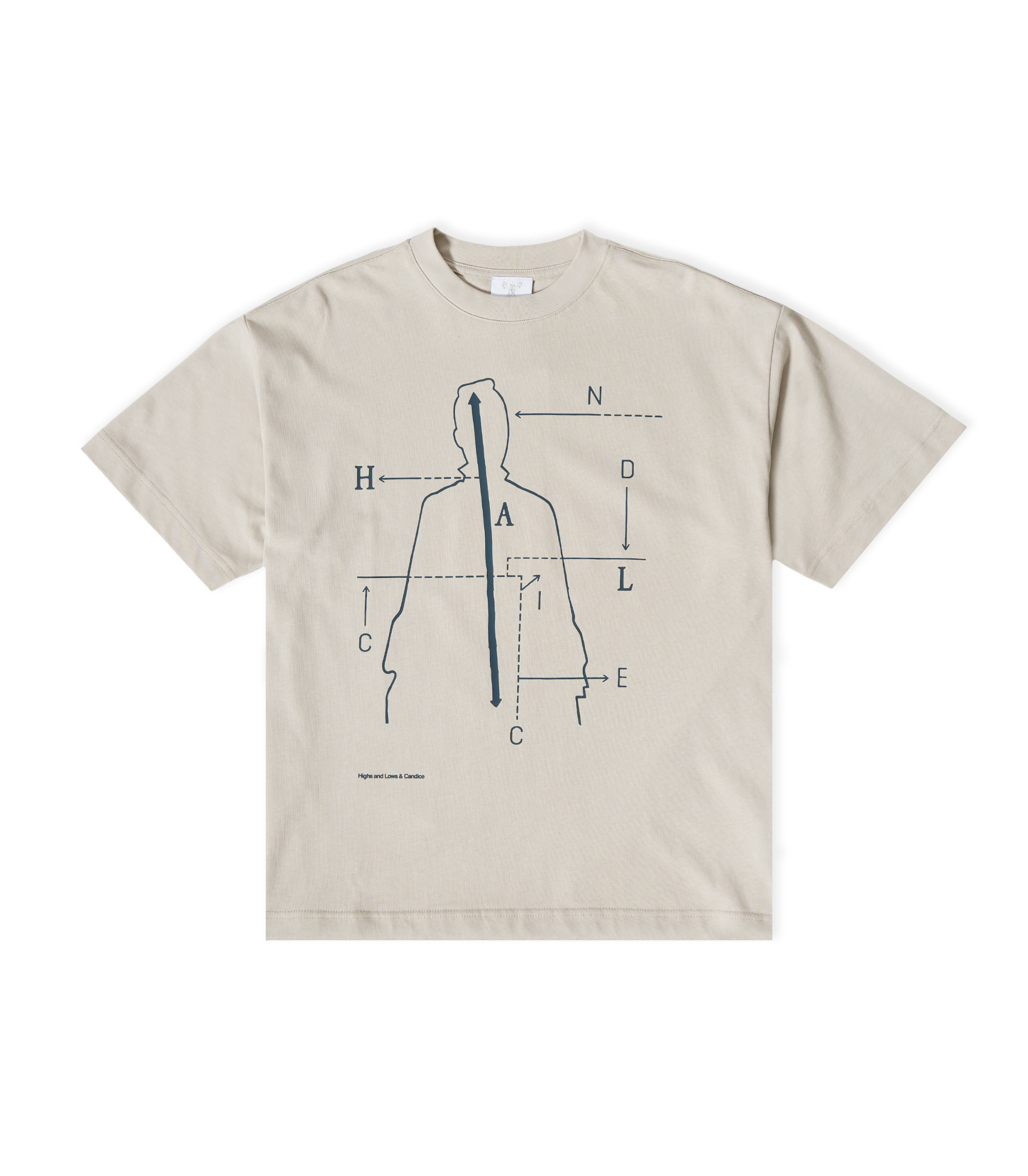 CANDICE Licht T-shirt - Mushroom