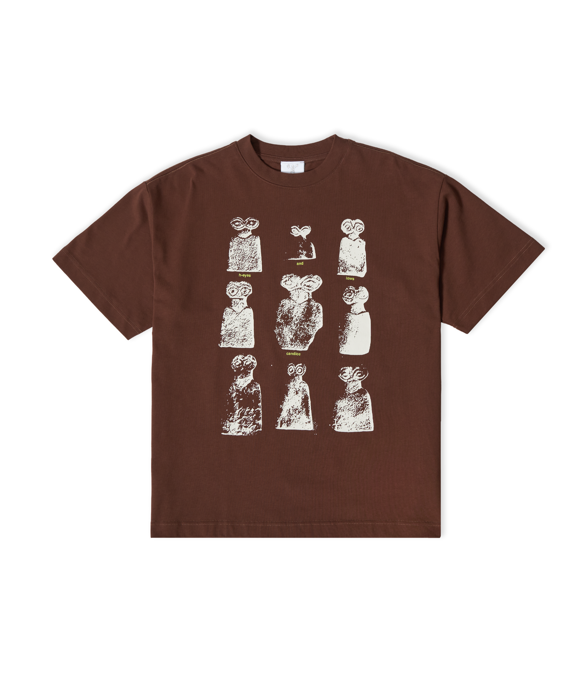 CANDICE Eye Idols T-shirt - Brown