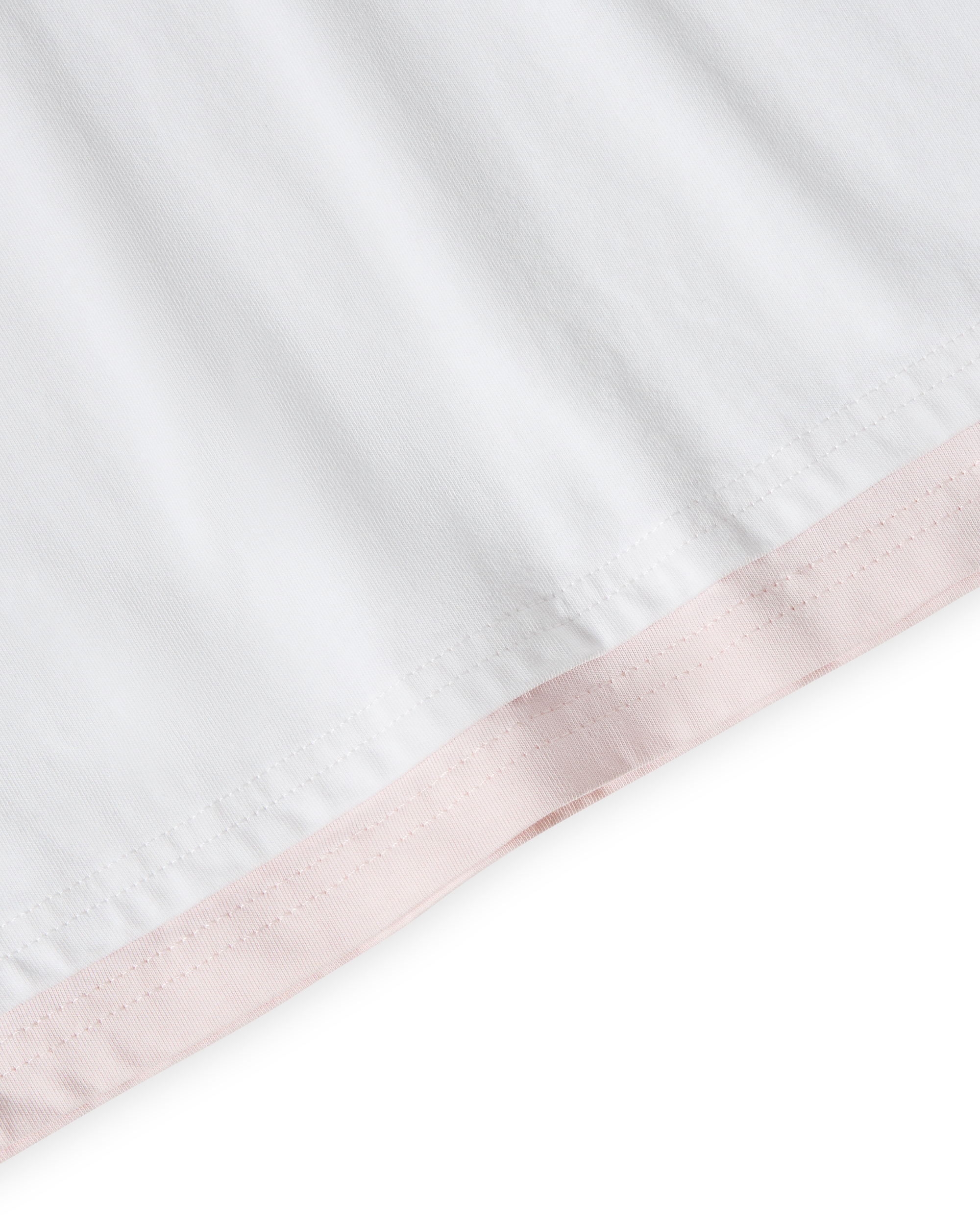 Layered L/S T-shirt - White / Soft Blush