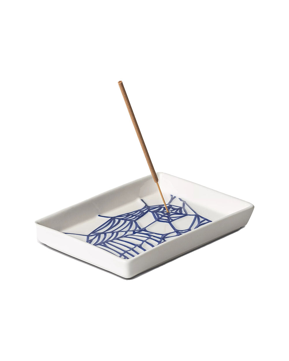 Theory and Practice Incense Tray - White / Blue