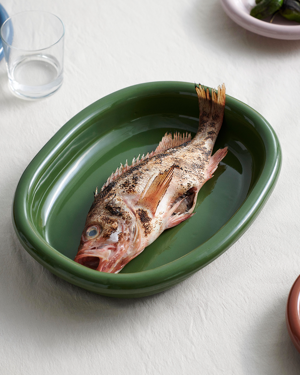 Barro Oval Dish Large - Green