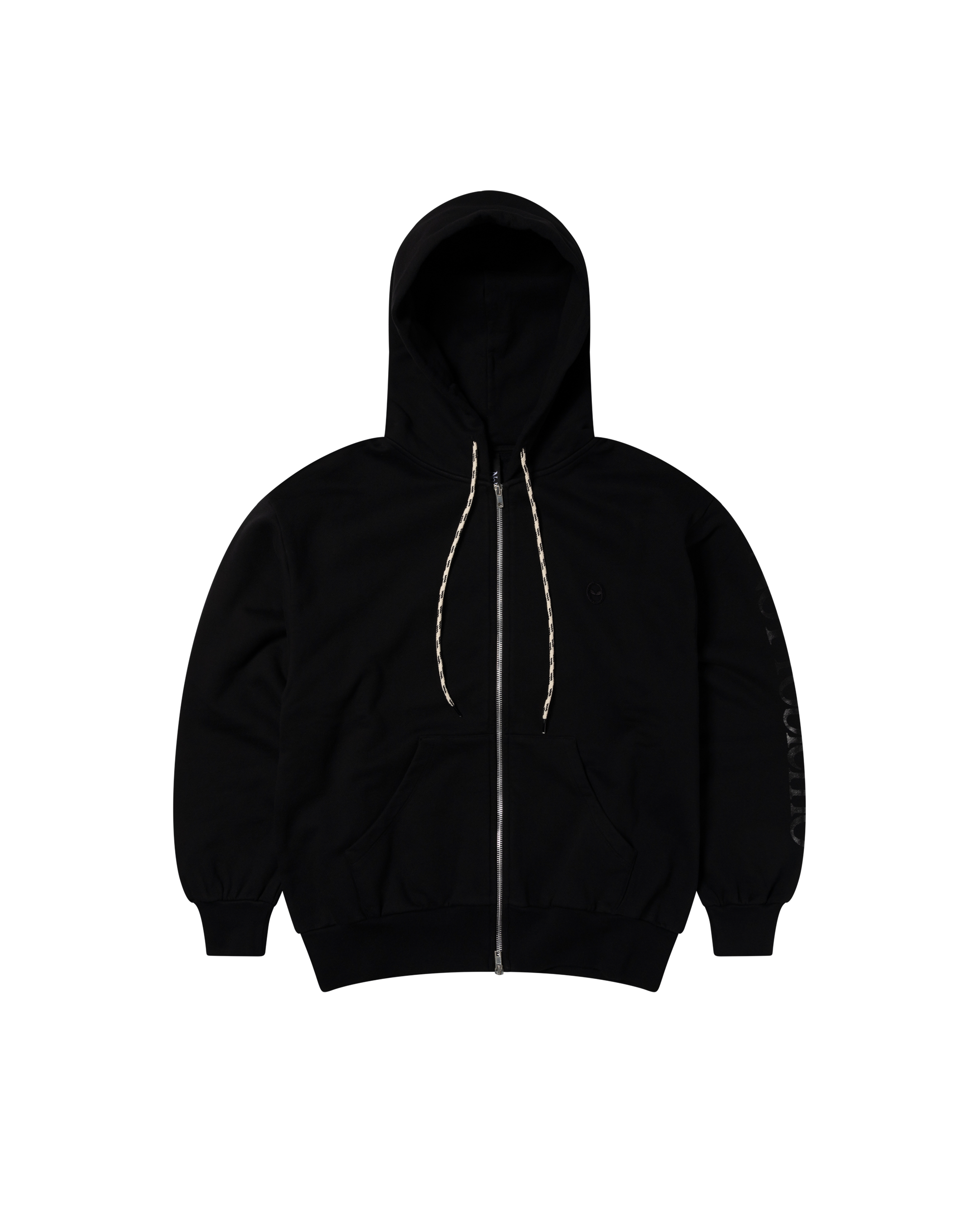 Alien-O Zip Through Hoodie - Black