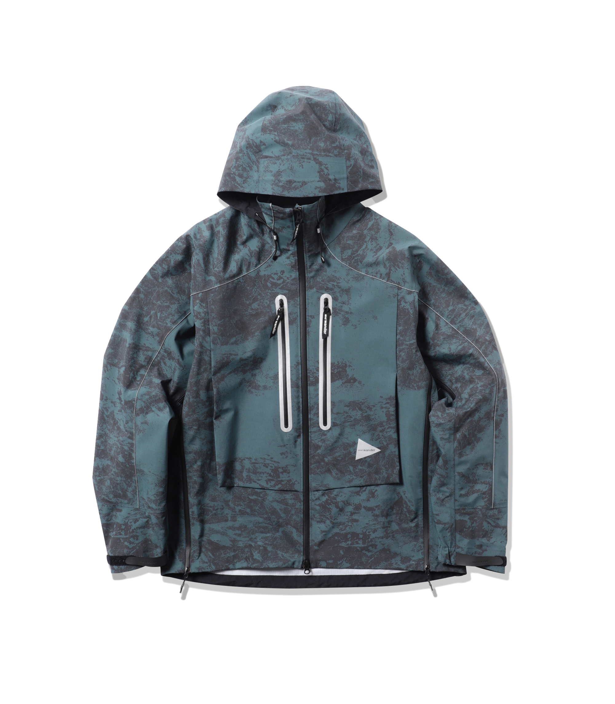 Printed Pertex Shield Rain Jacket - Navy
