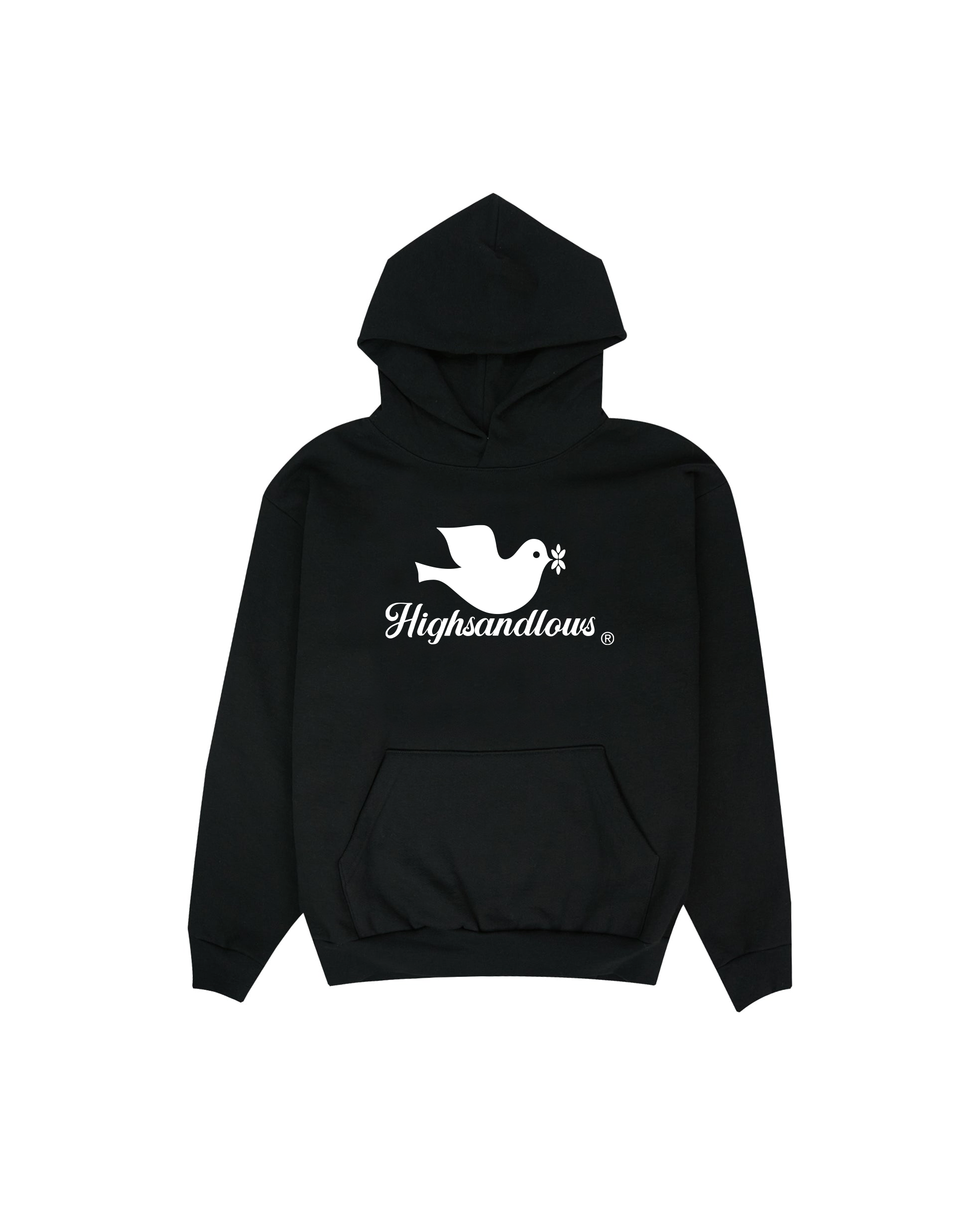 Flying High Hooded Sweatshirt - Black – HIGHS AND LOWS 