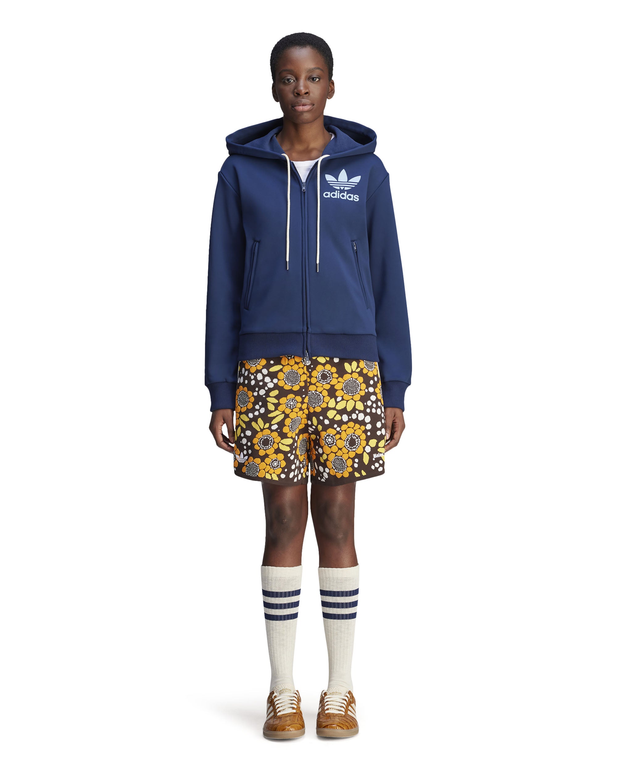 Wales Bonner Track Hoodie - Collegiate Navy