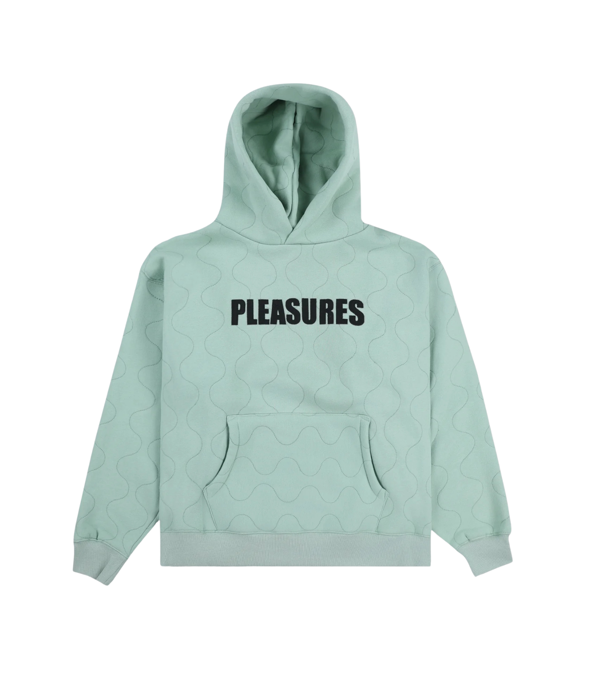 Wave Quilted Hoodie - Matcha