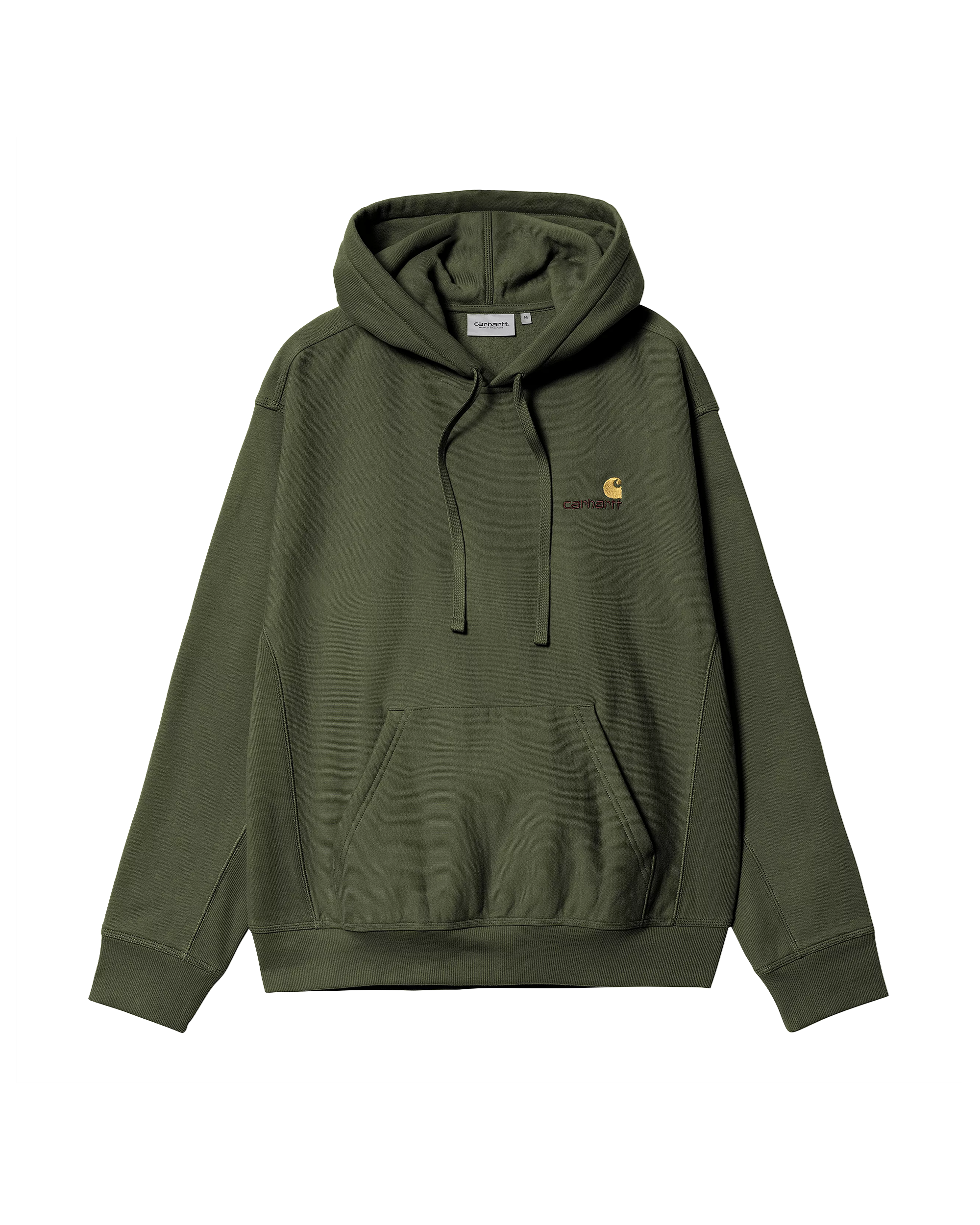 Hooded American Script Sweat - Tarragon