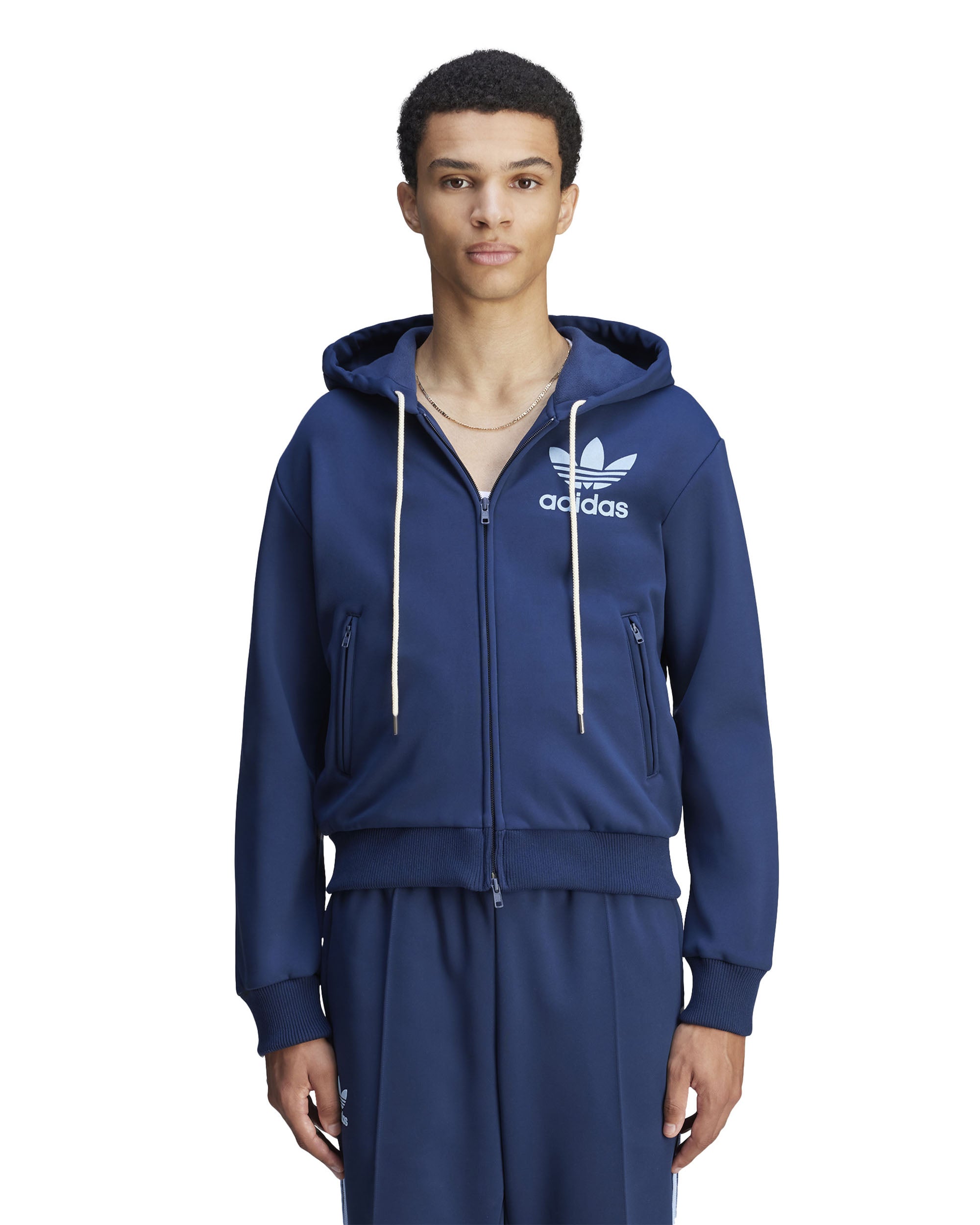 Wales Bonner Track Hoodie - Collegiate Navy