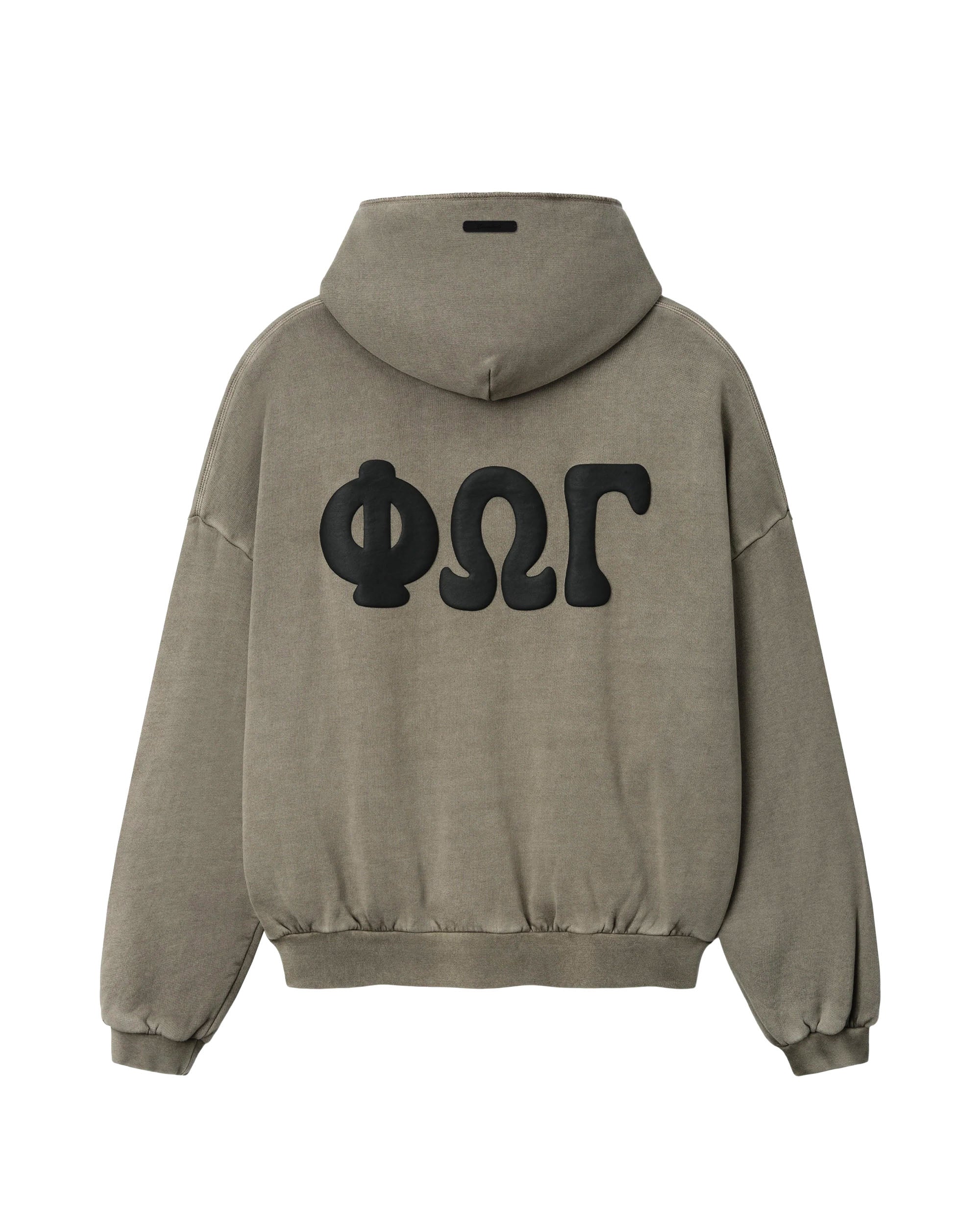 90's Zip-Up Hoodie - Washed Seal