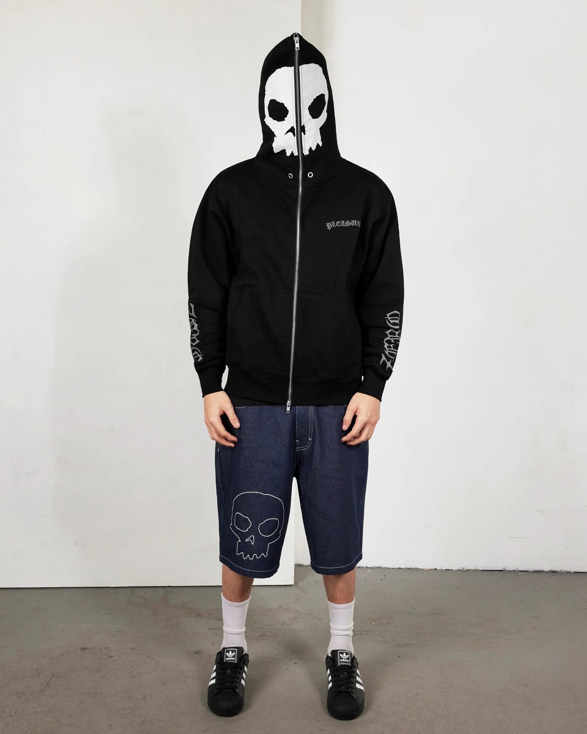 Balaclava Zip Hoodie - Black