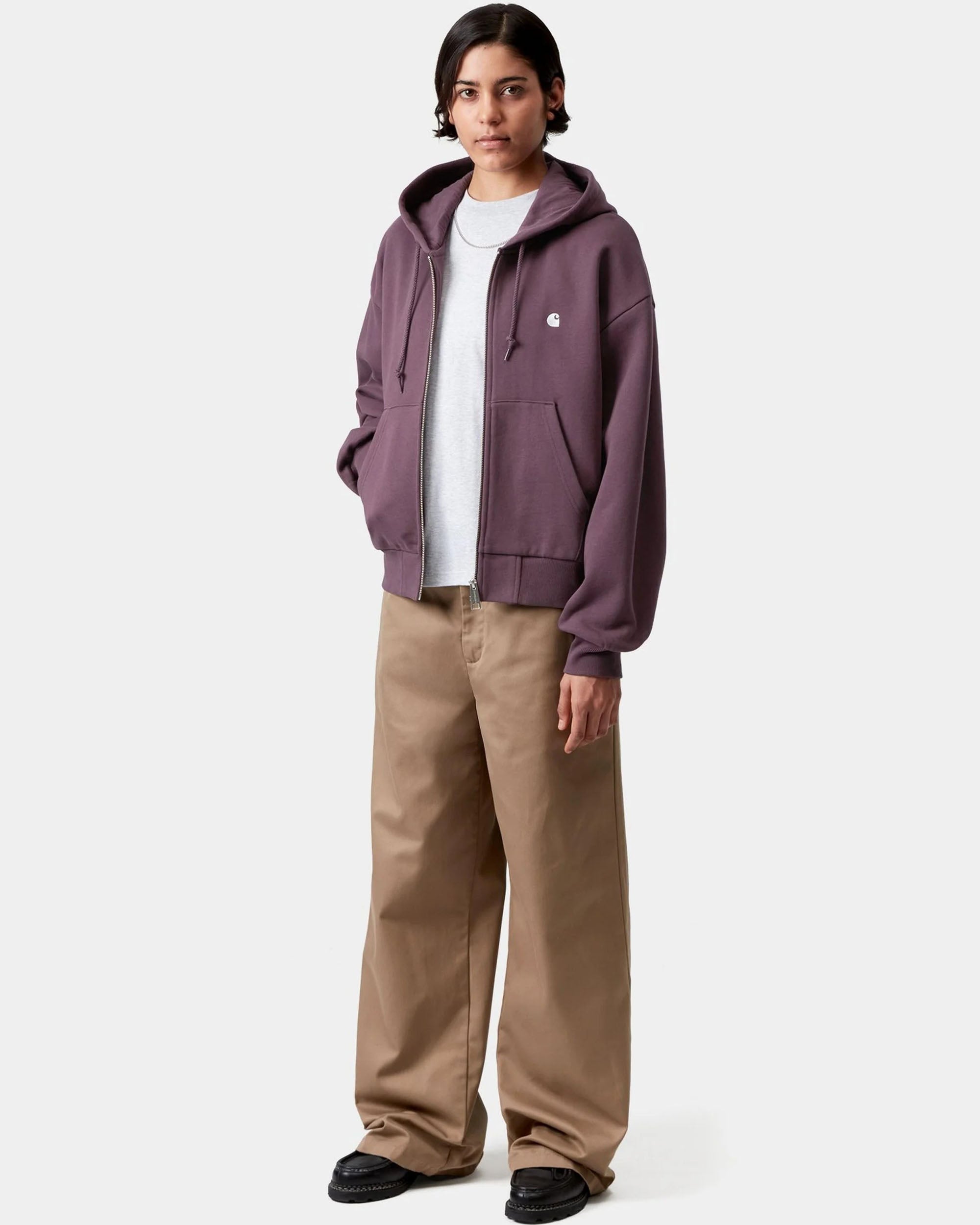 Women's Hooded Casey Jacket - Cozy Purple / Silver