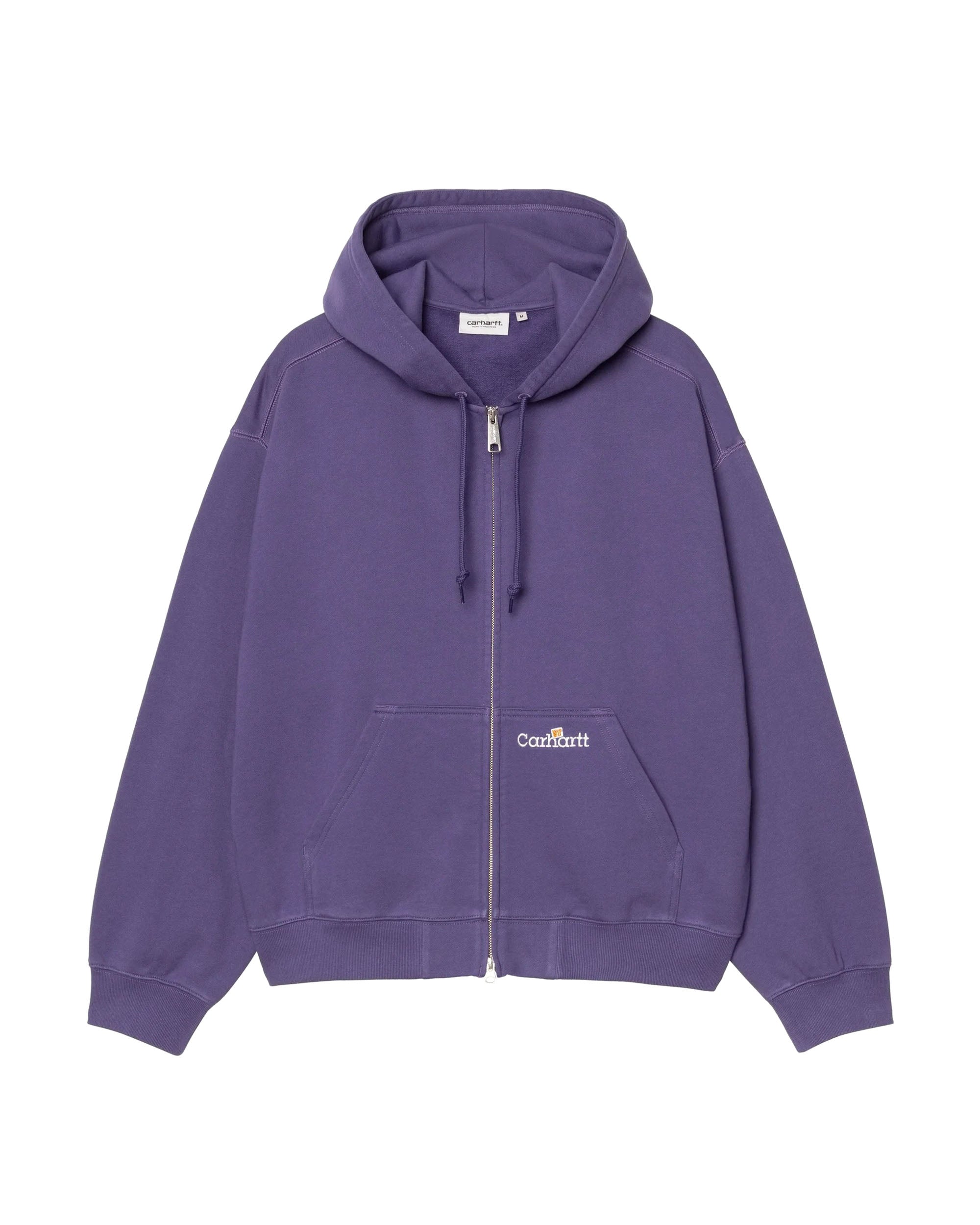 Hooded WIP Label Sweat Jacket - Calla