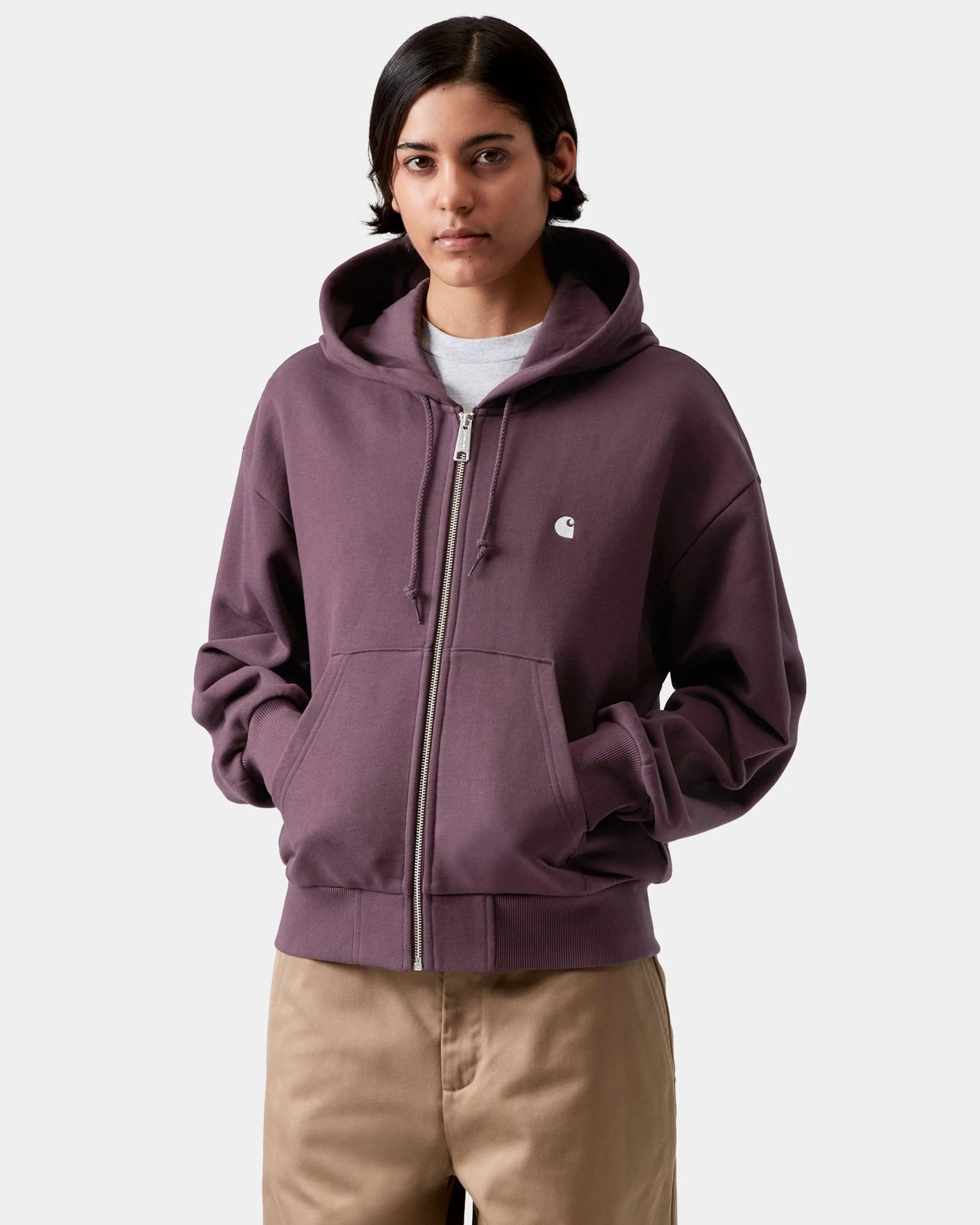 Women's Hooded Casey Jacket - Cozy Purple / Silver