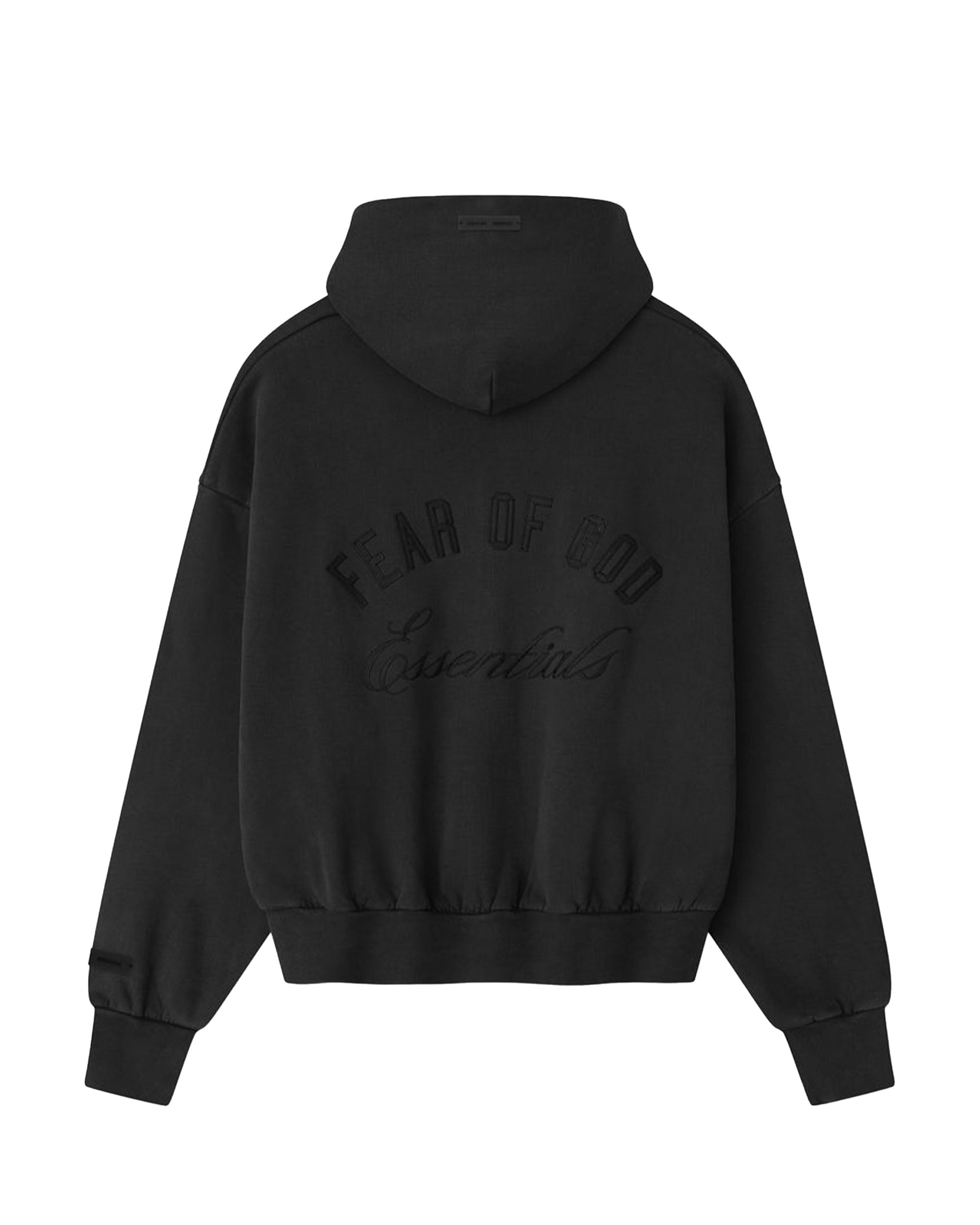 Classic Full Zip-Up Hoodie - Vintage Black