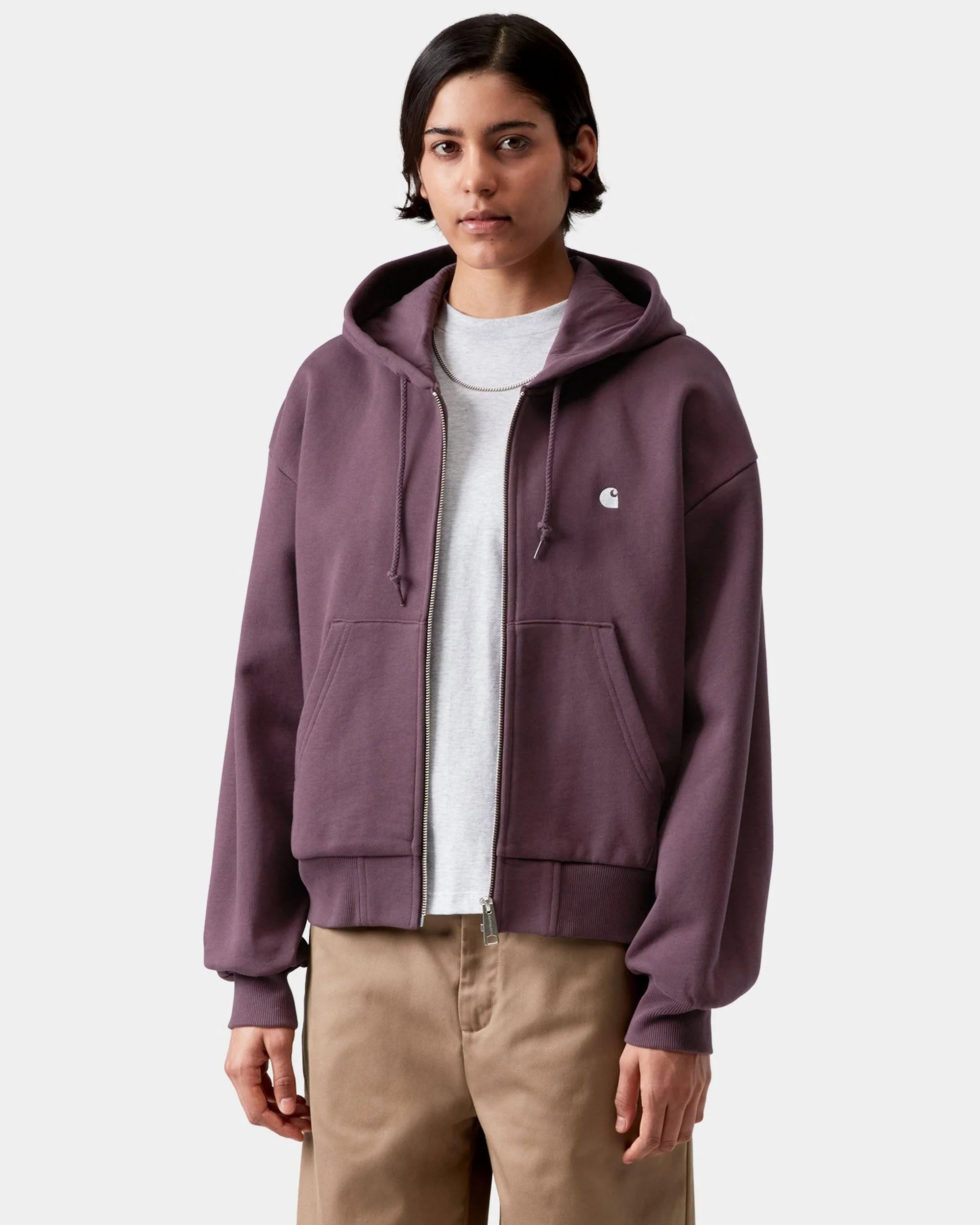 Women's Hooded Casey Jacket - Cozy Purple / Silver