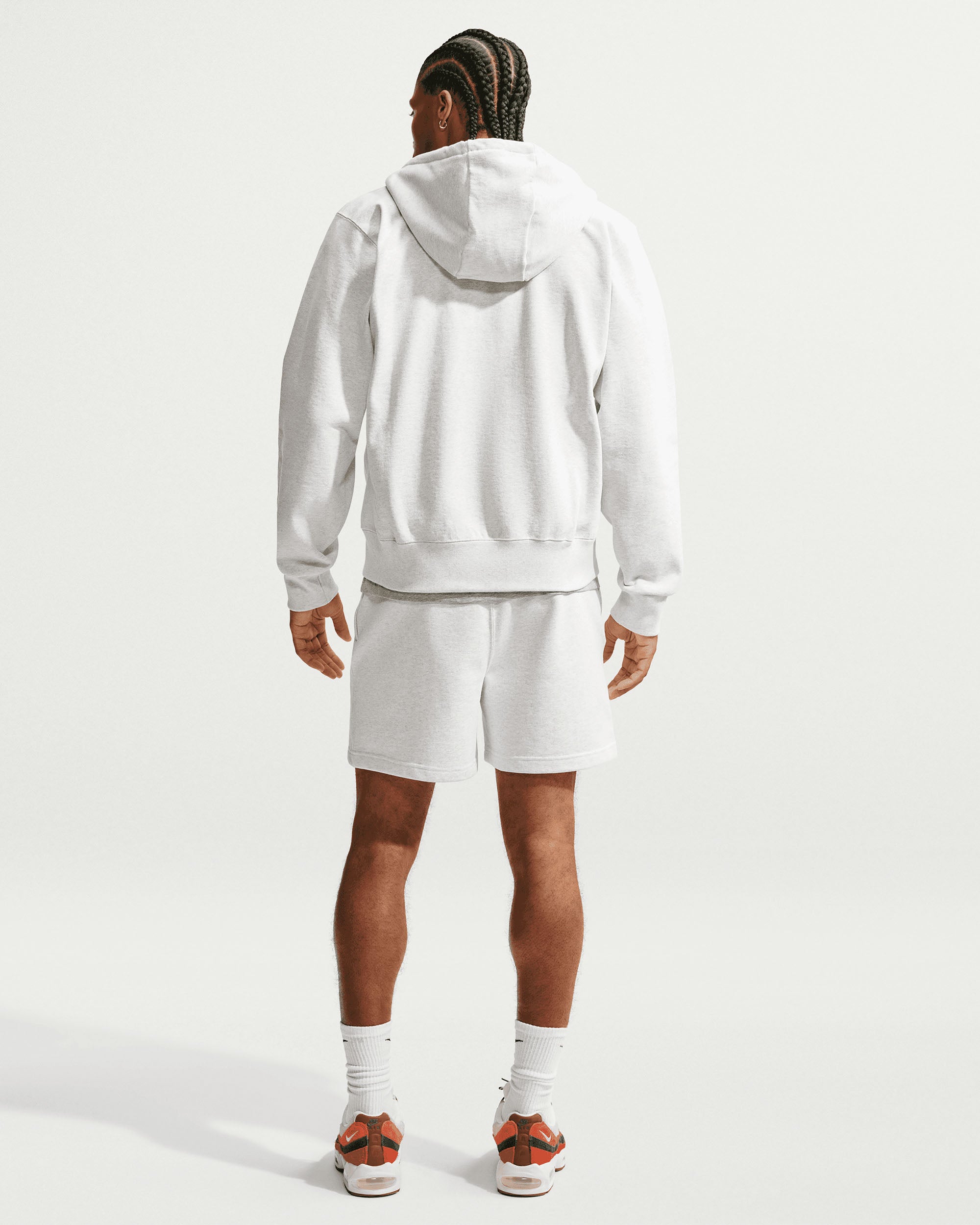 NRG NK 560 Fleece Full-Zip Hoodie - Birch Heather