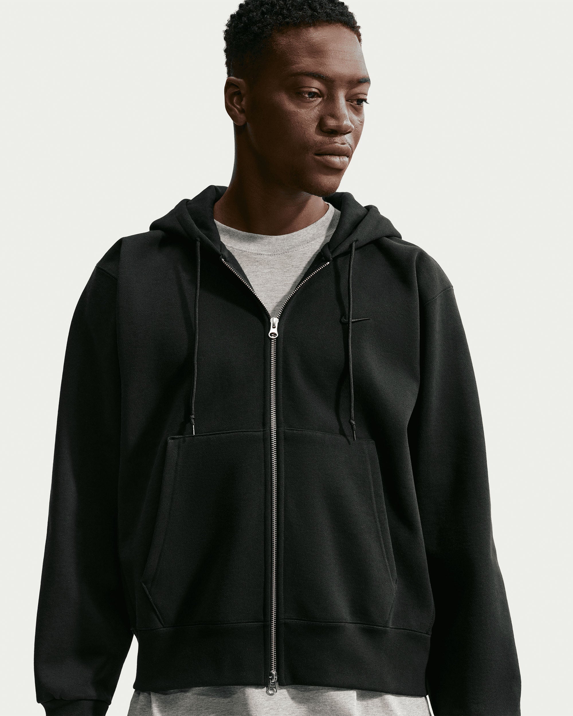 NRG NK 560 Fleece Full-Zip Hoodie - Black