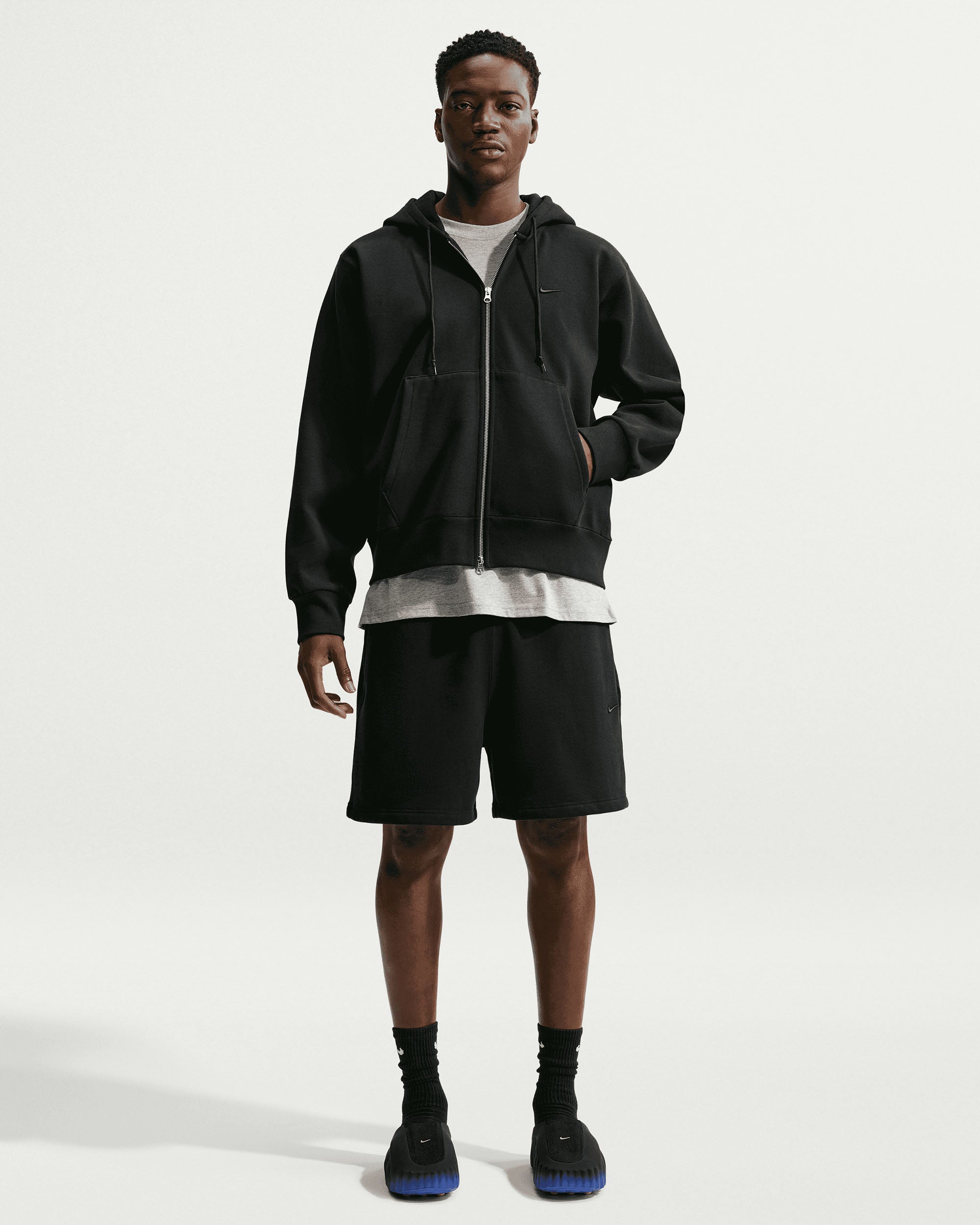 NRG NK 560 Fleece Full-Zip Hoodie - Black