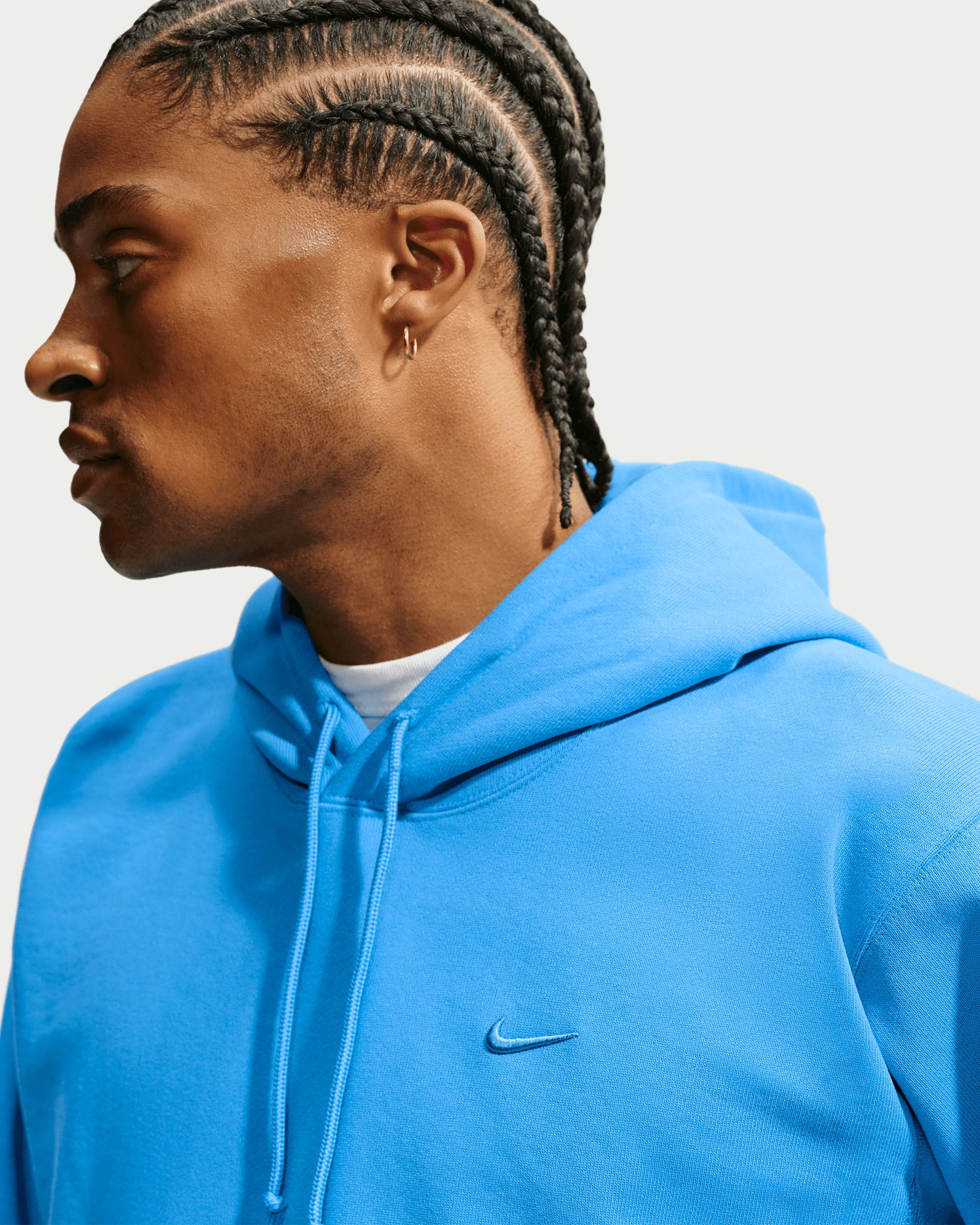 NRG NK 560 Fleece Hoodie - Lt Photo Blue