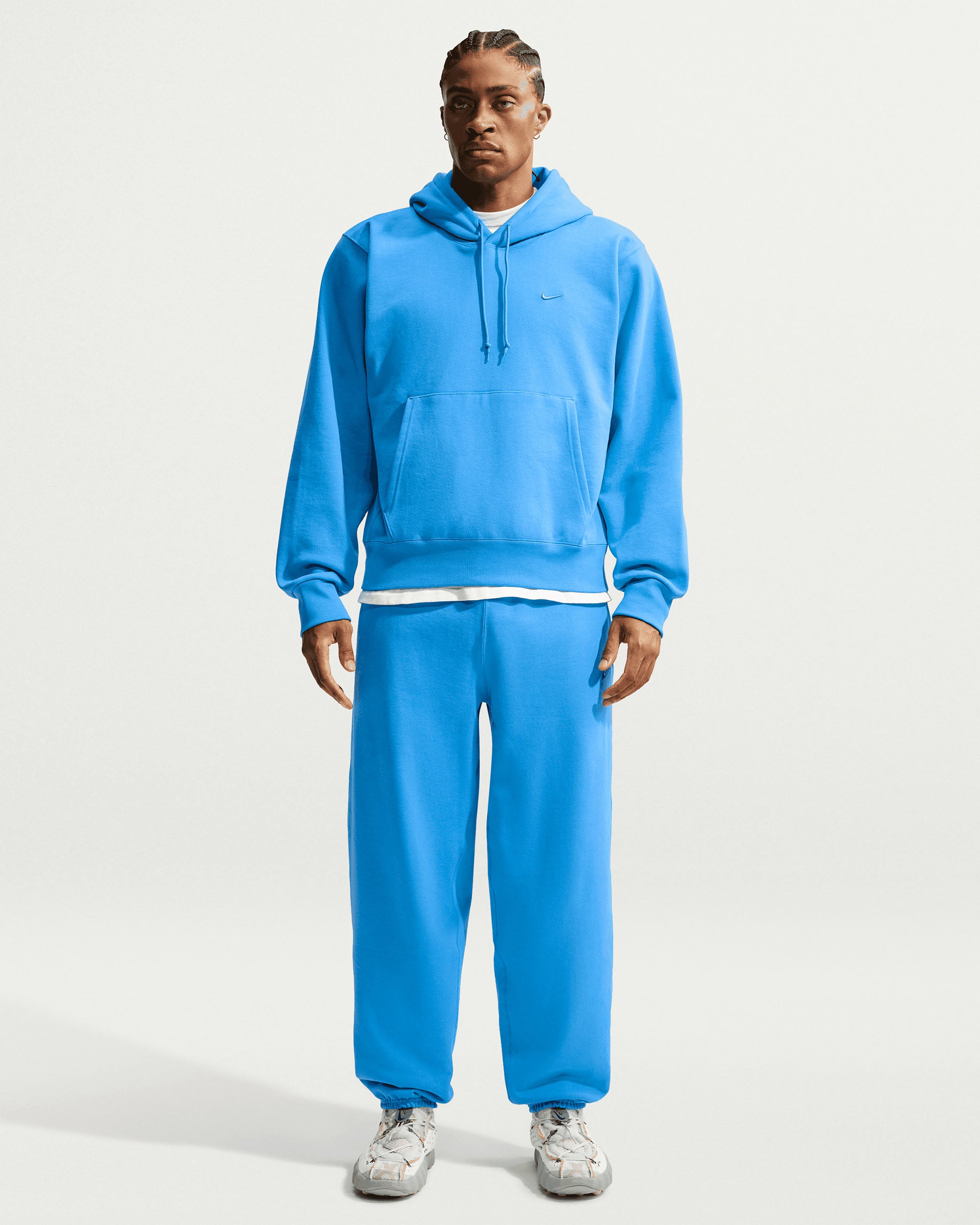 NRG NK 560 Fleece Hoodie - Lt Photo Blue