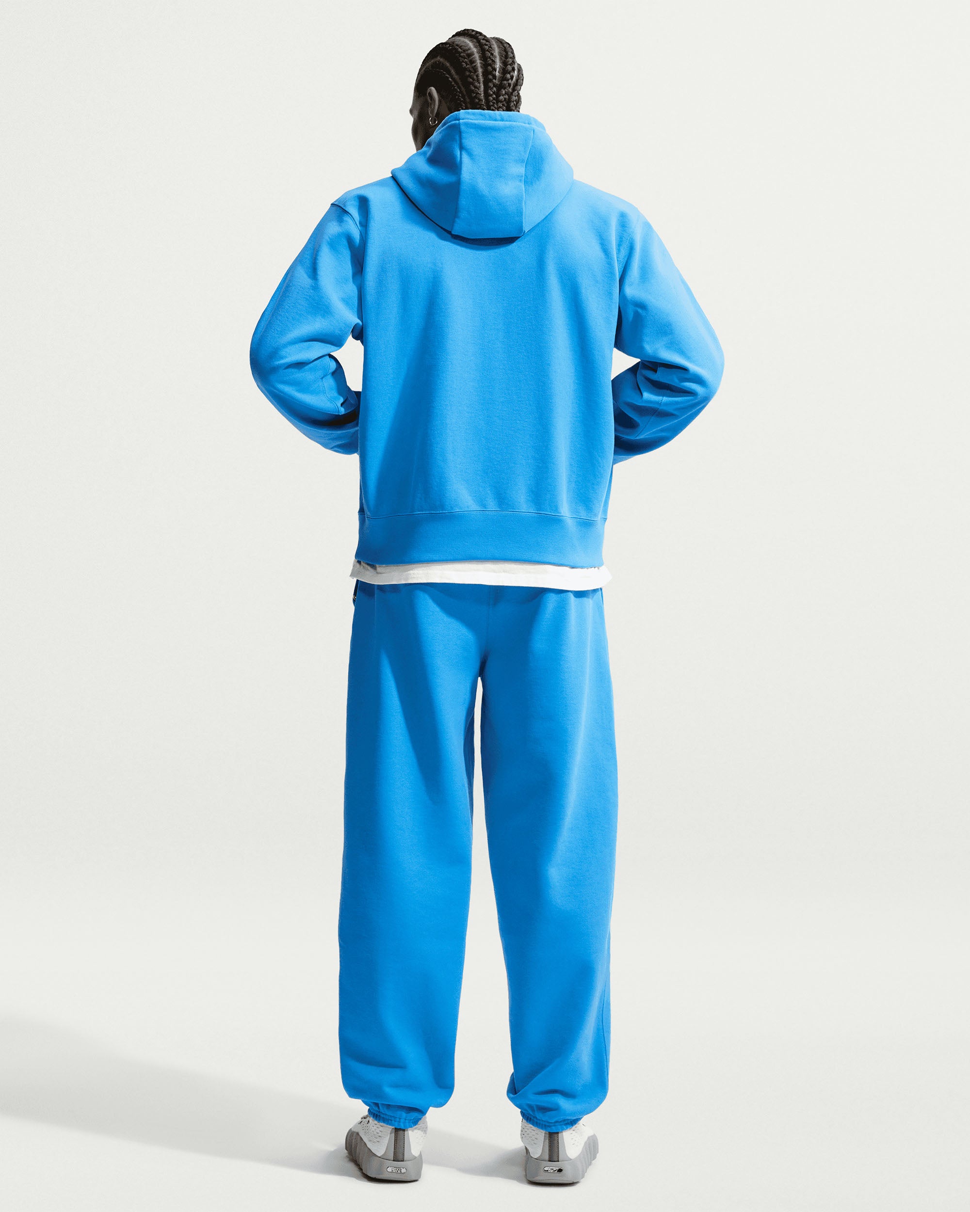 NRG NK 560 Fleece Hoodie - Lt Photo Blue