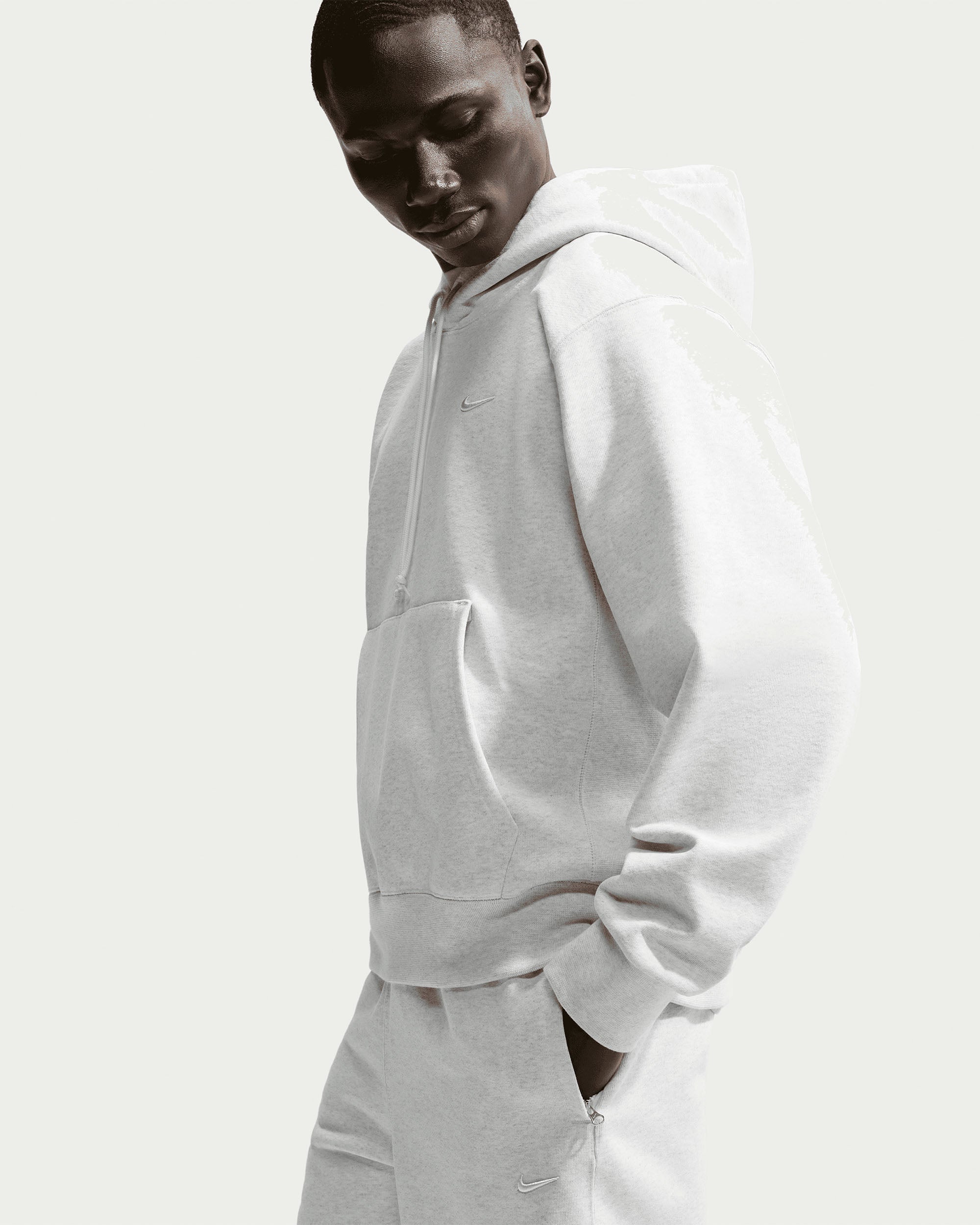 NRG NK 560 Fleece Hoodie - Birch Heather