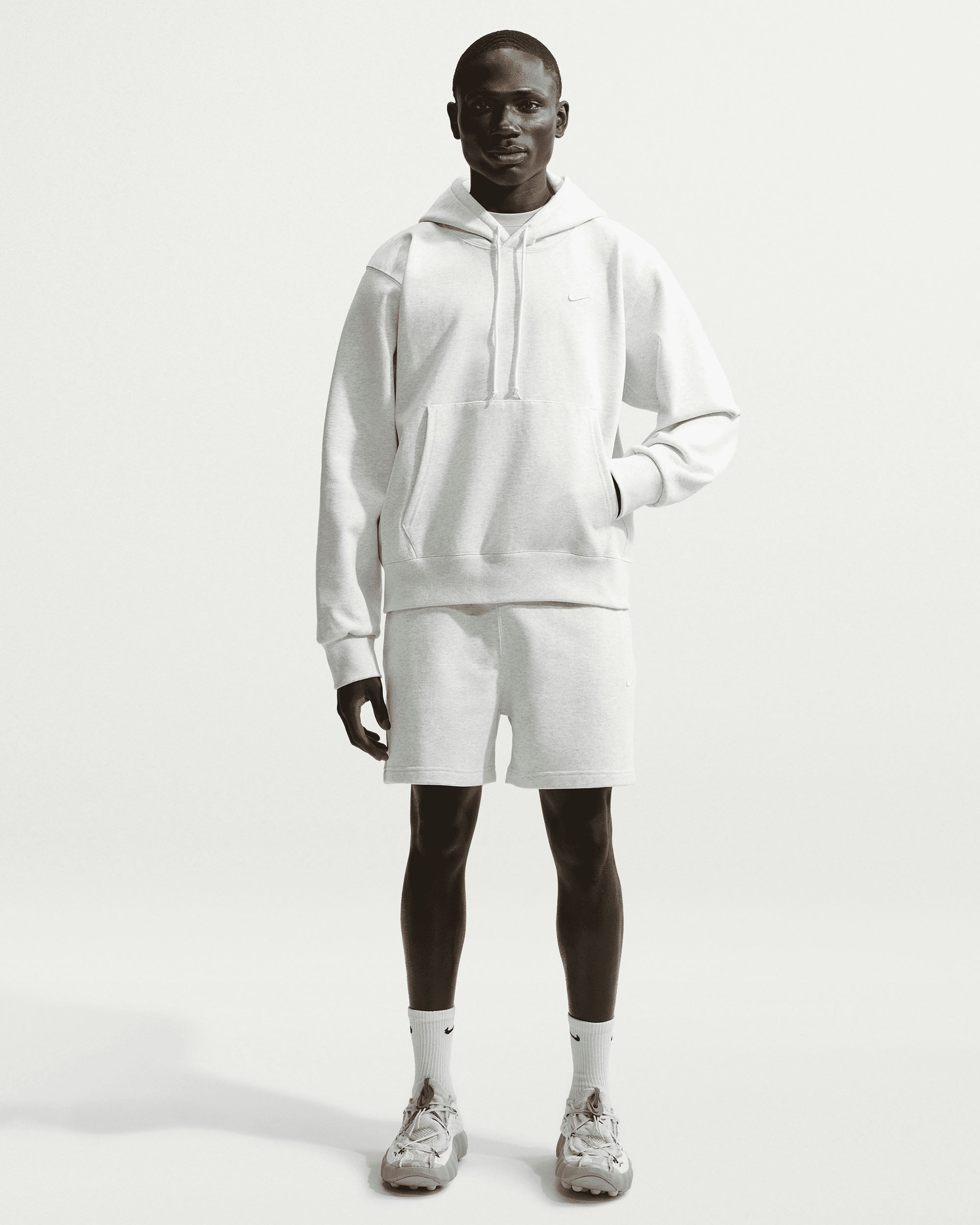 NRG NK 560 Fleece Hoodie - Birch Heather