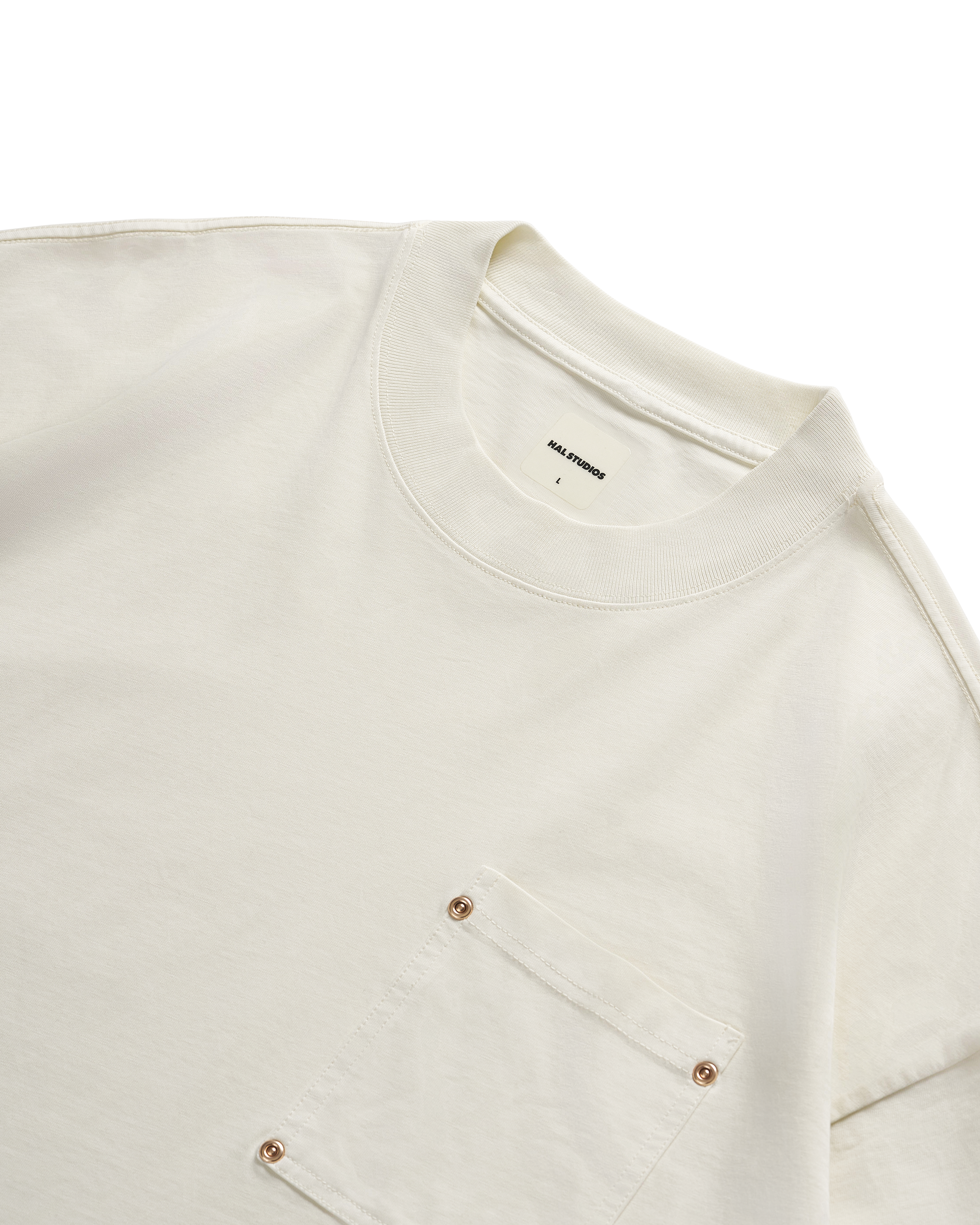 HS Pocket L/S - Off-White