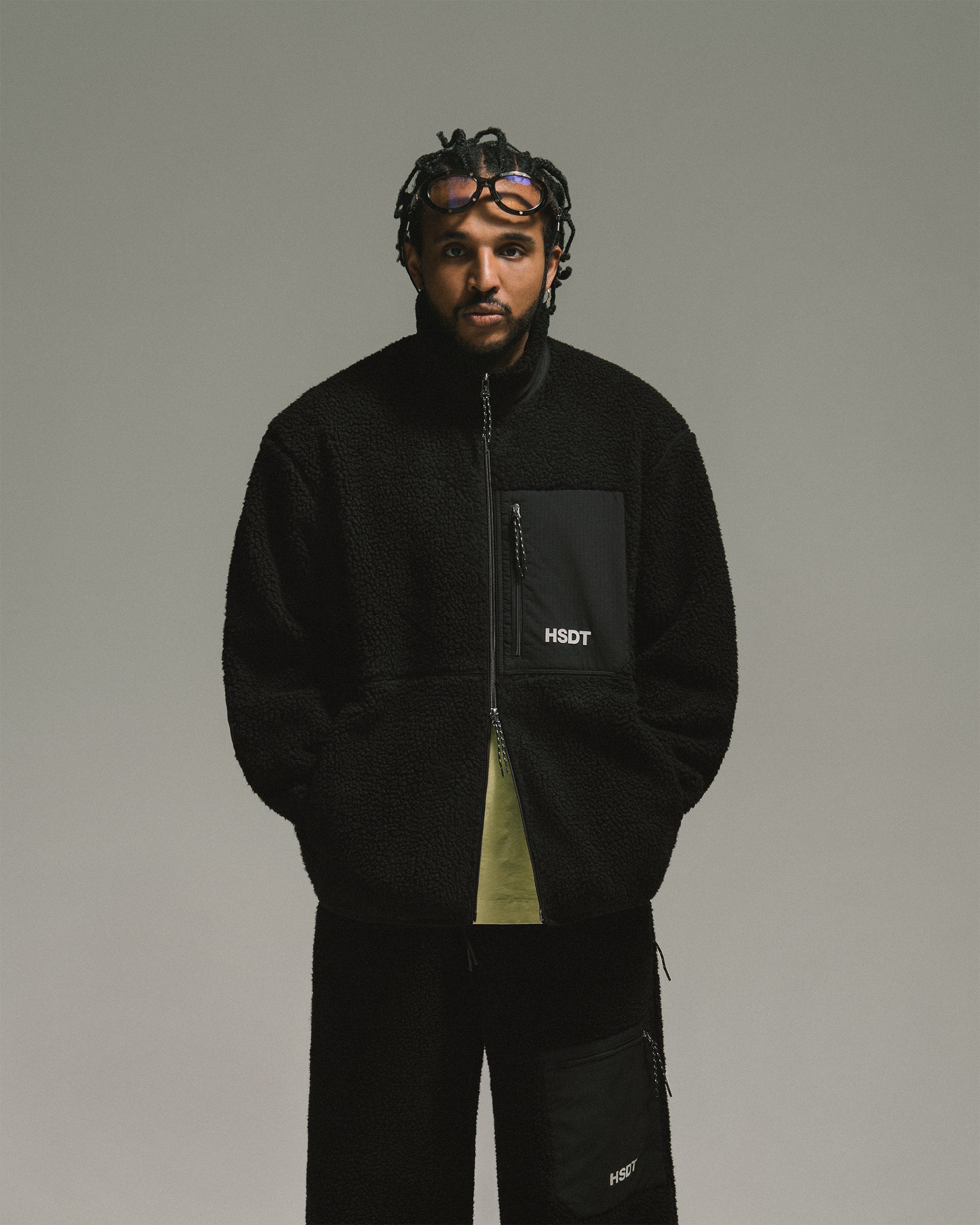 HSDT SHERPA JACKET - BLACK