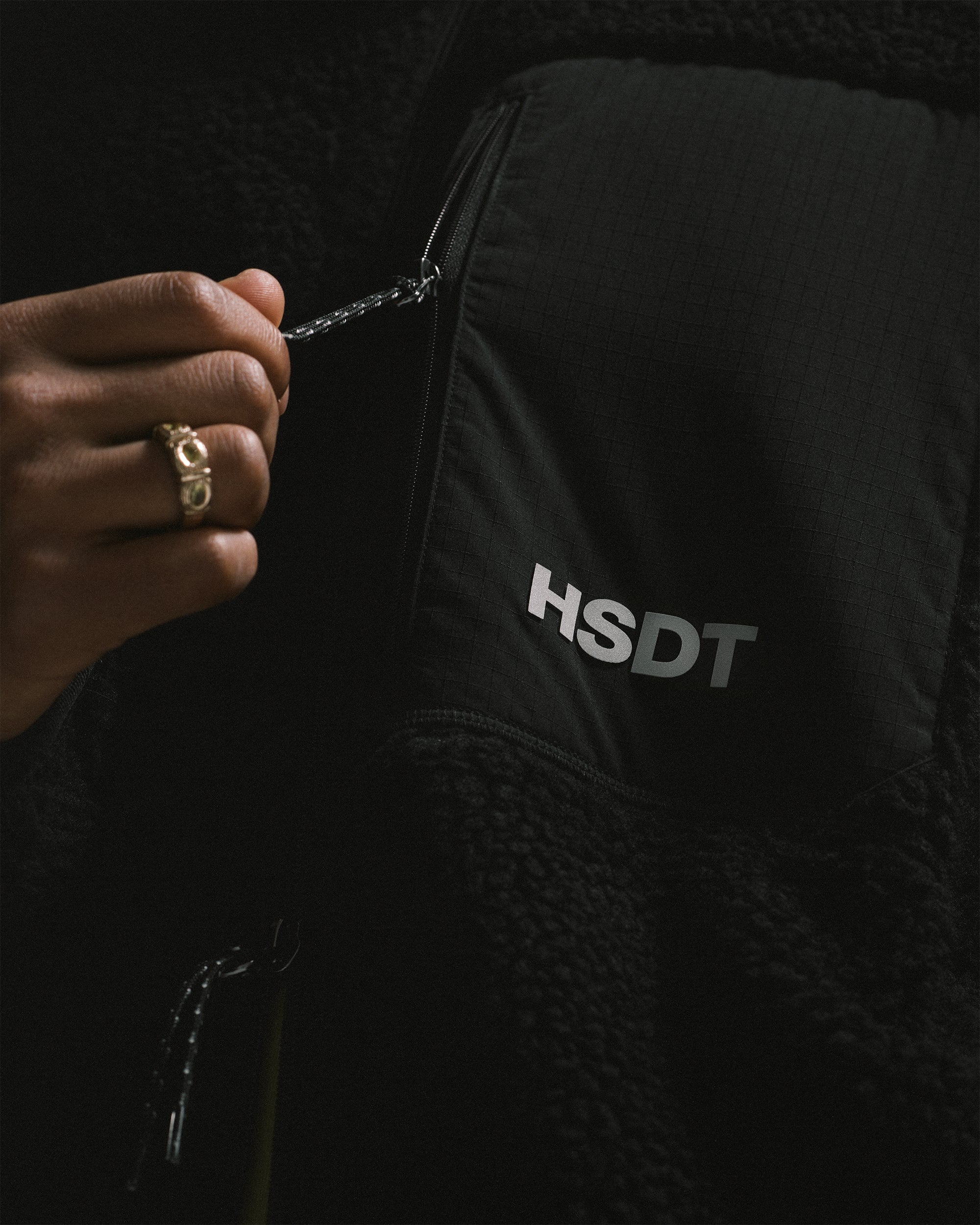 HSDT SHERPA JACKET - BLACK