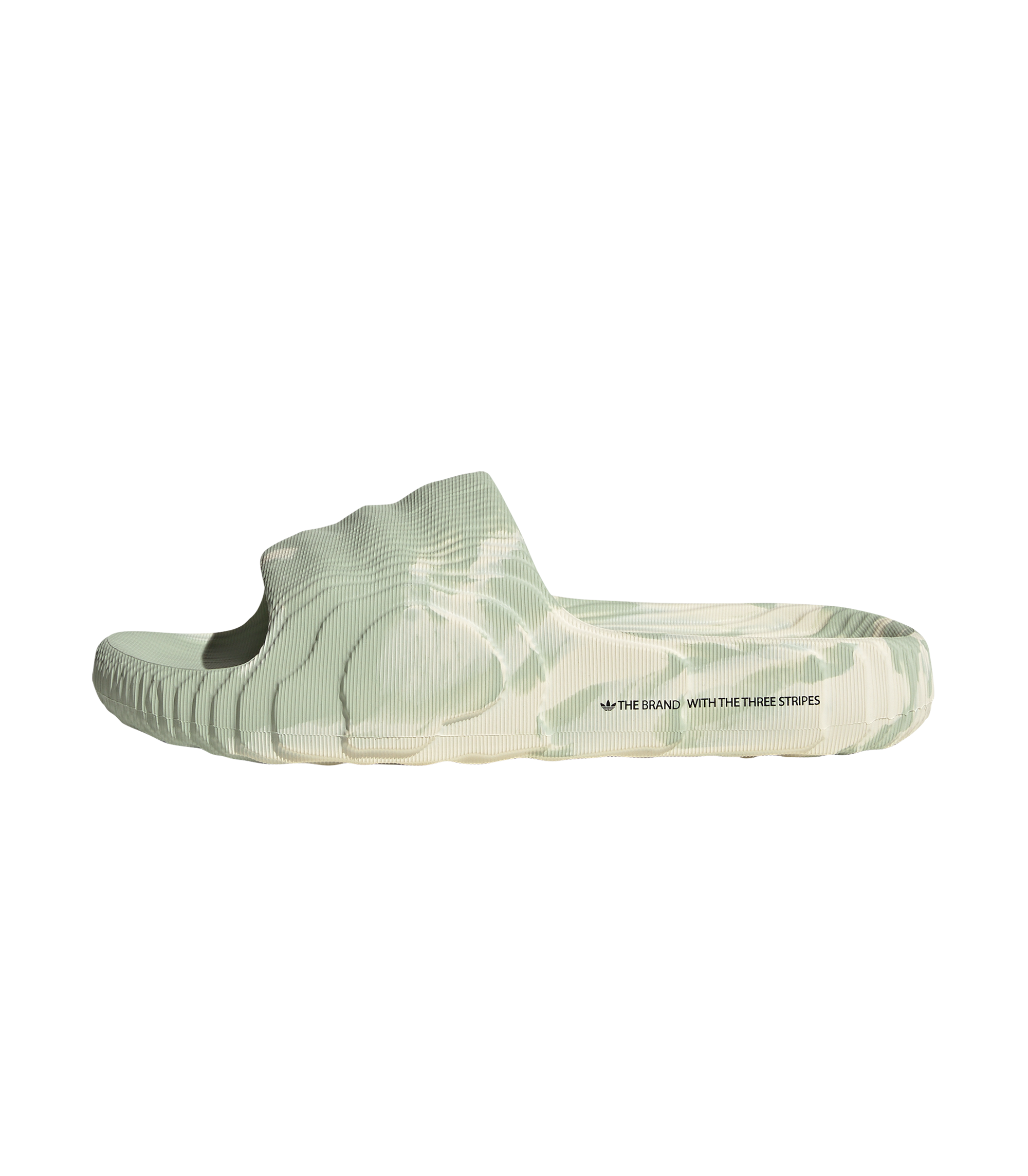 Adilette 22 Slides - Cream White / Linen Green