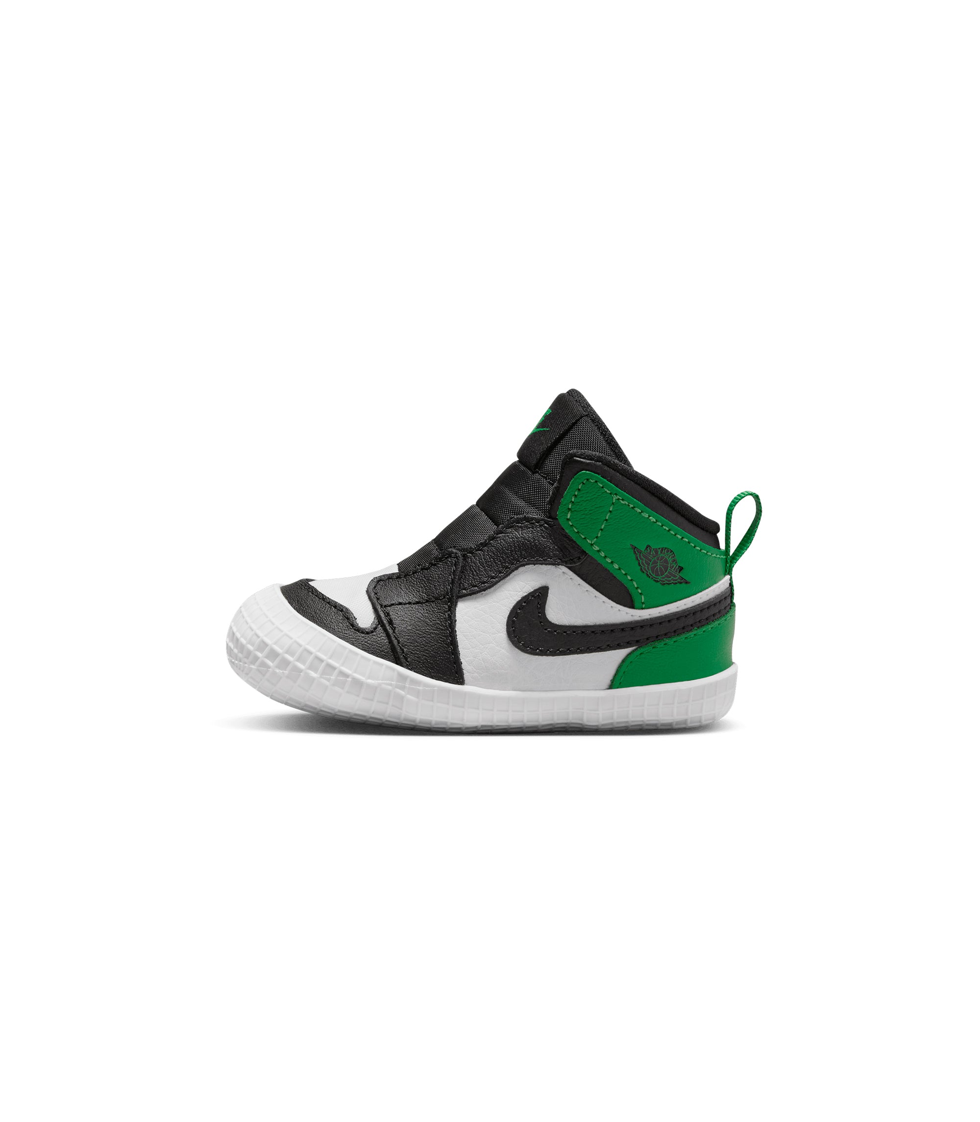 Air Jordan 1 Crib Bootie - Black / Lucky Green / White