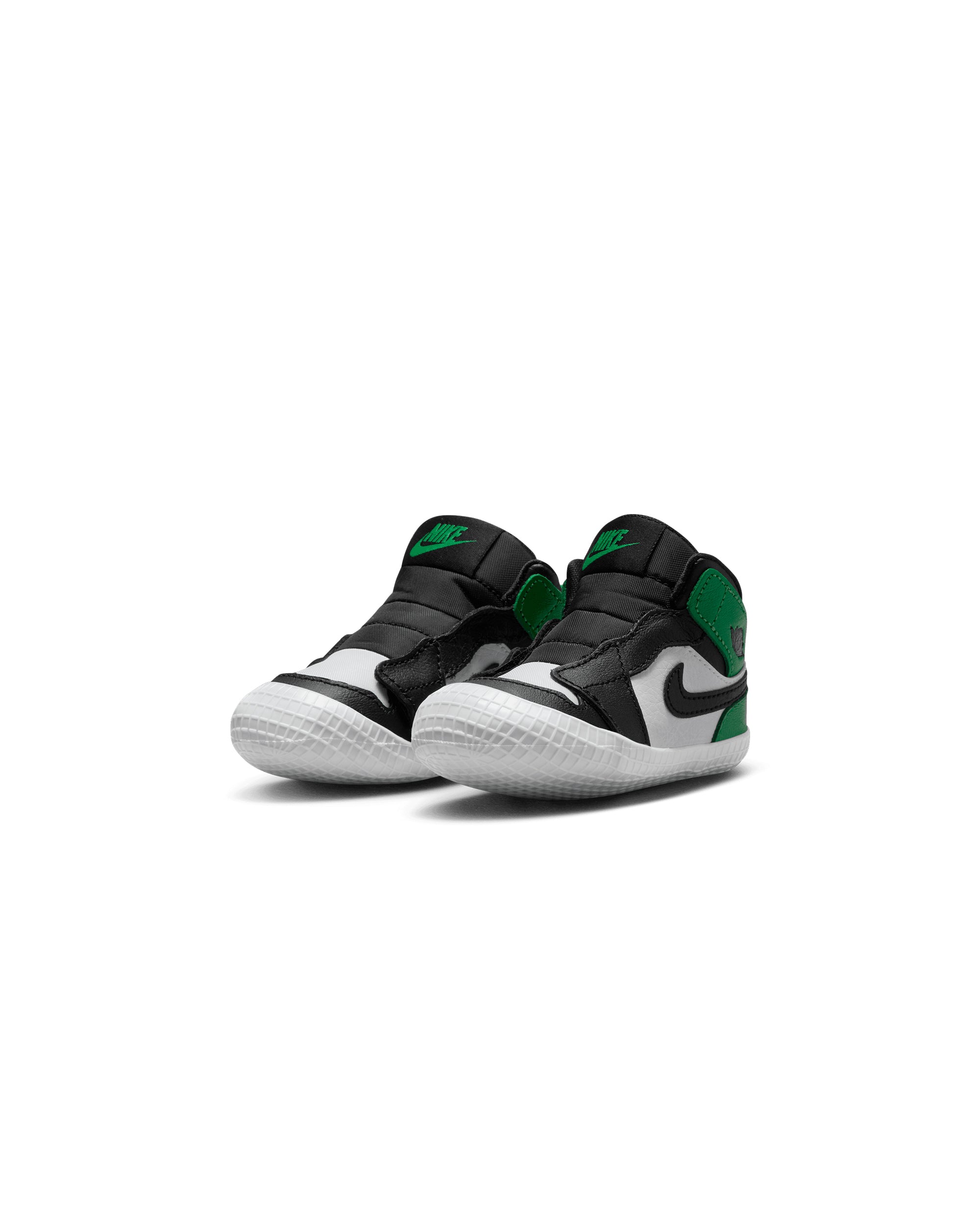Air Jordan 1 Crib Bootie - Black / Lucky Green / White