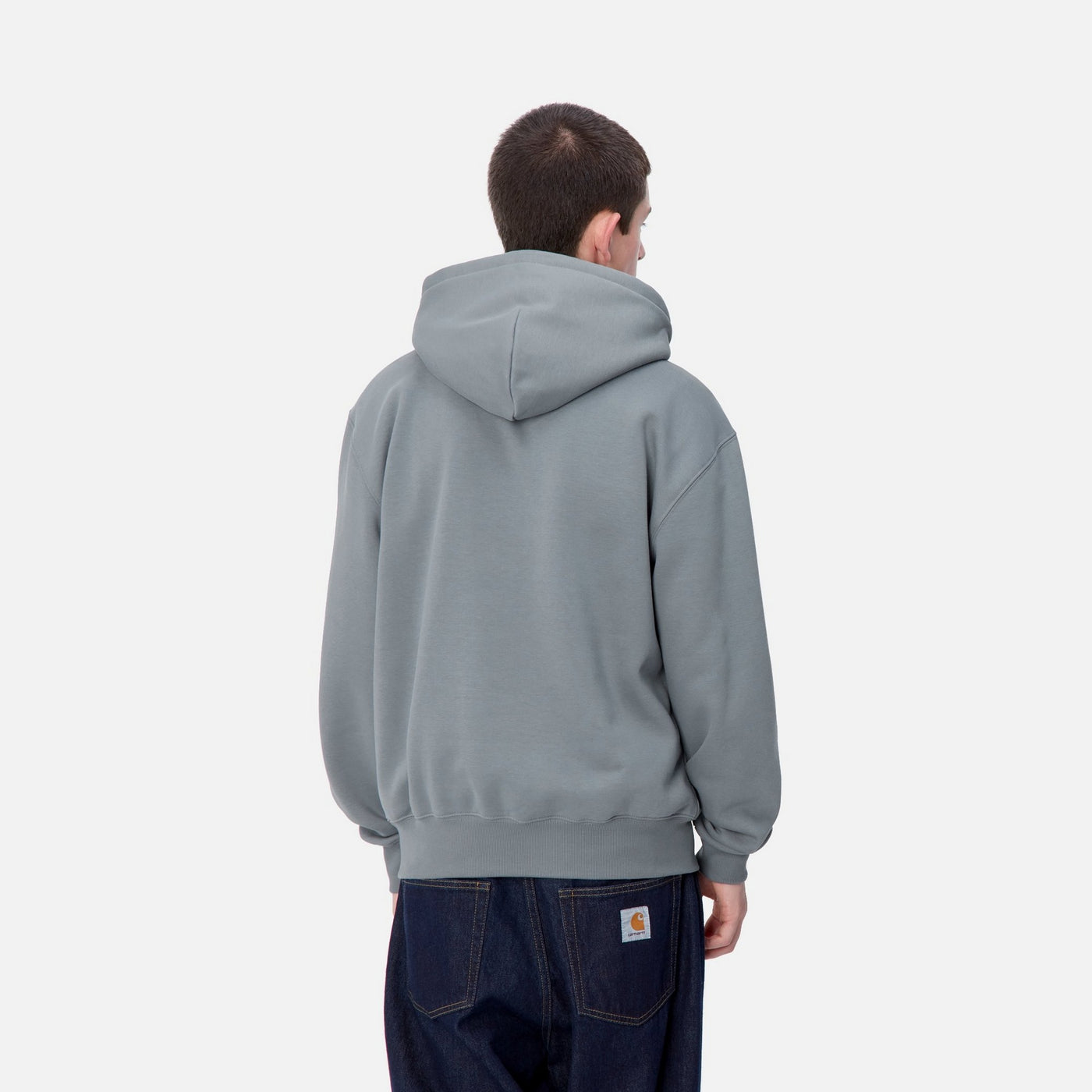 Hooded Carhartt Sweat - Dove Grey / Wax