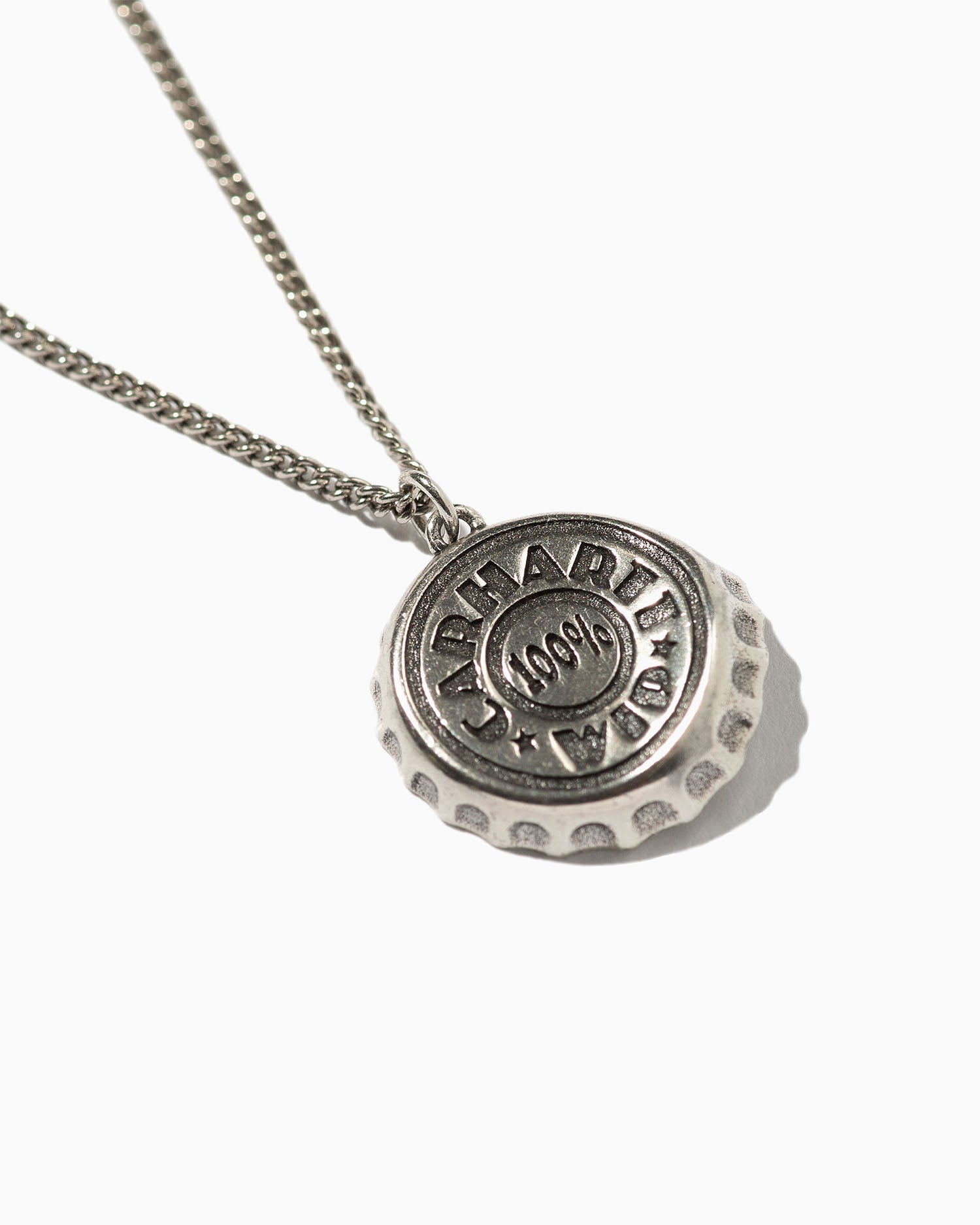 Bottle Cap Pendant - Silver