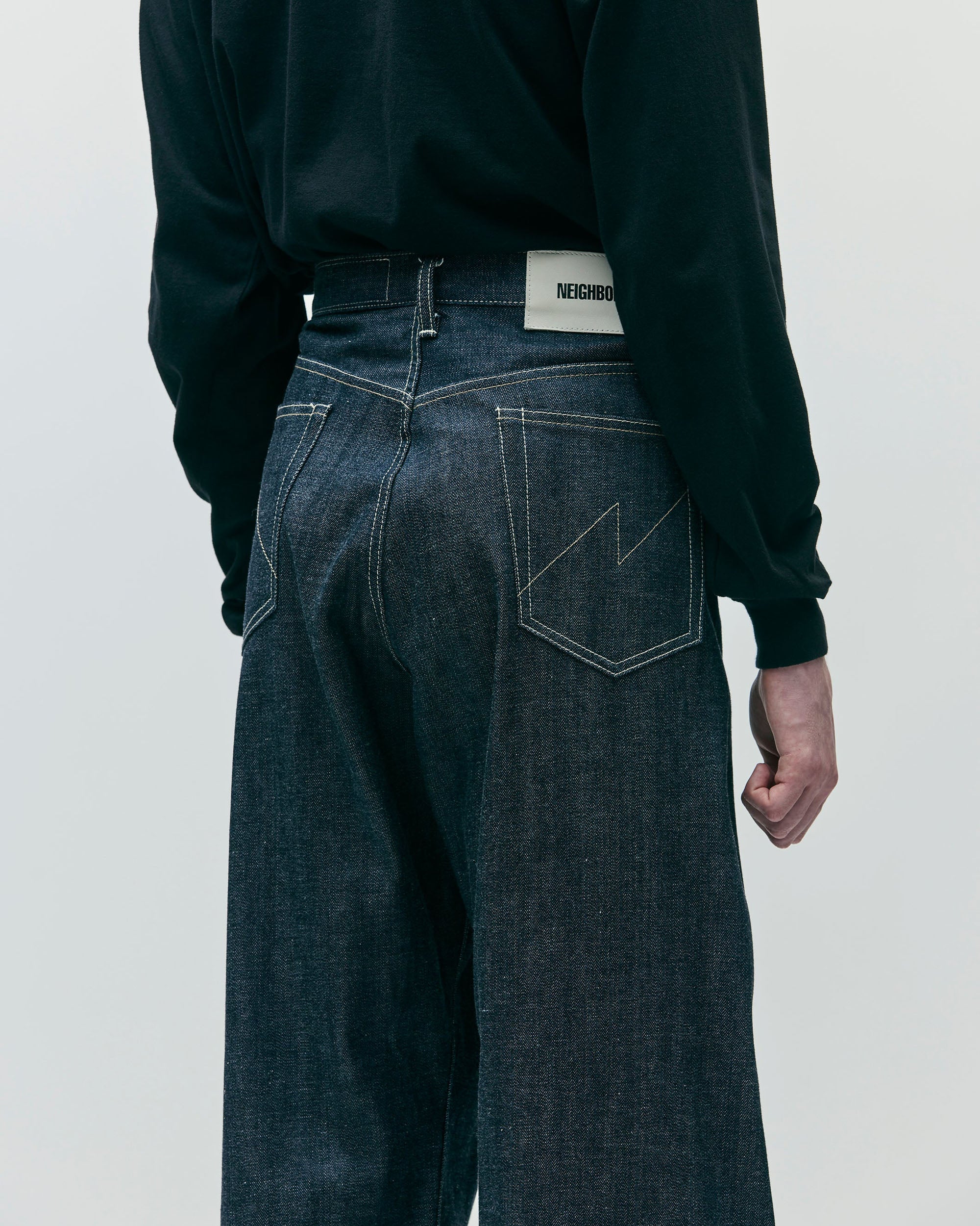 Rigid Denim DP Wide Pants - Indigo