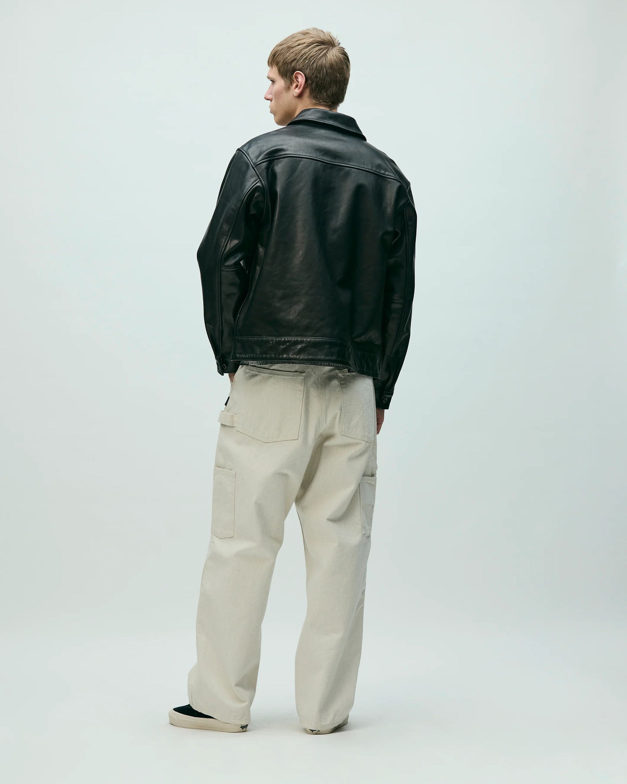 Leather Sports Jacket - Black