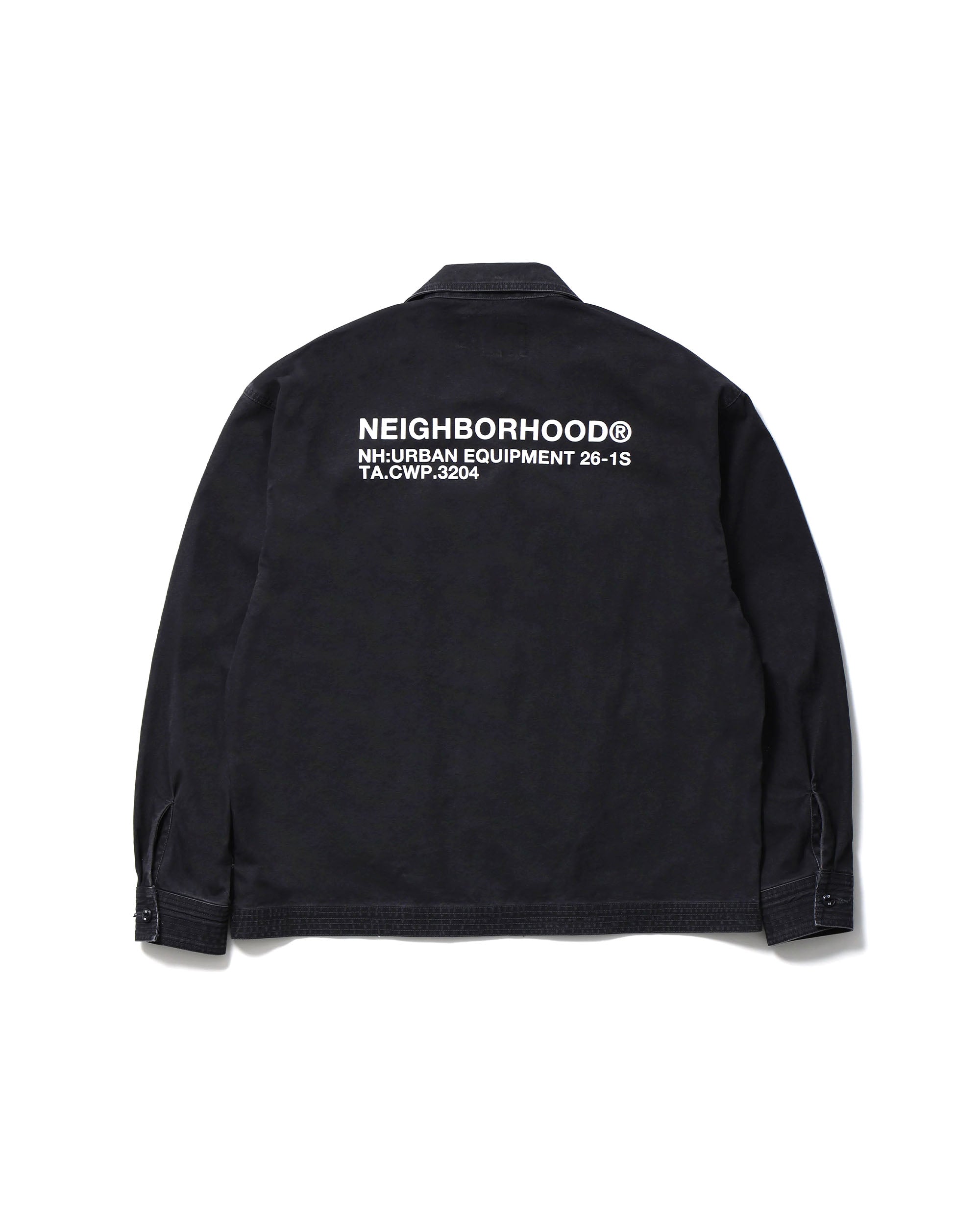 Neighborhood Zip Field LS Shirt - Black - Long Sleeve Field Shirt