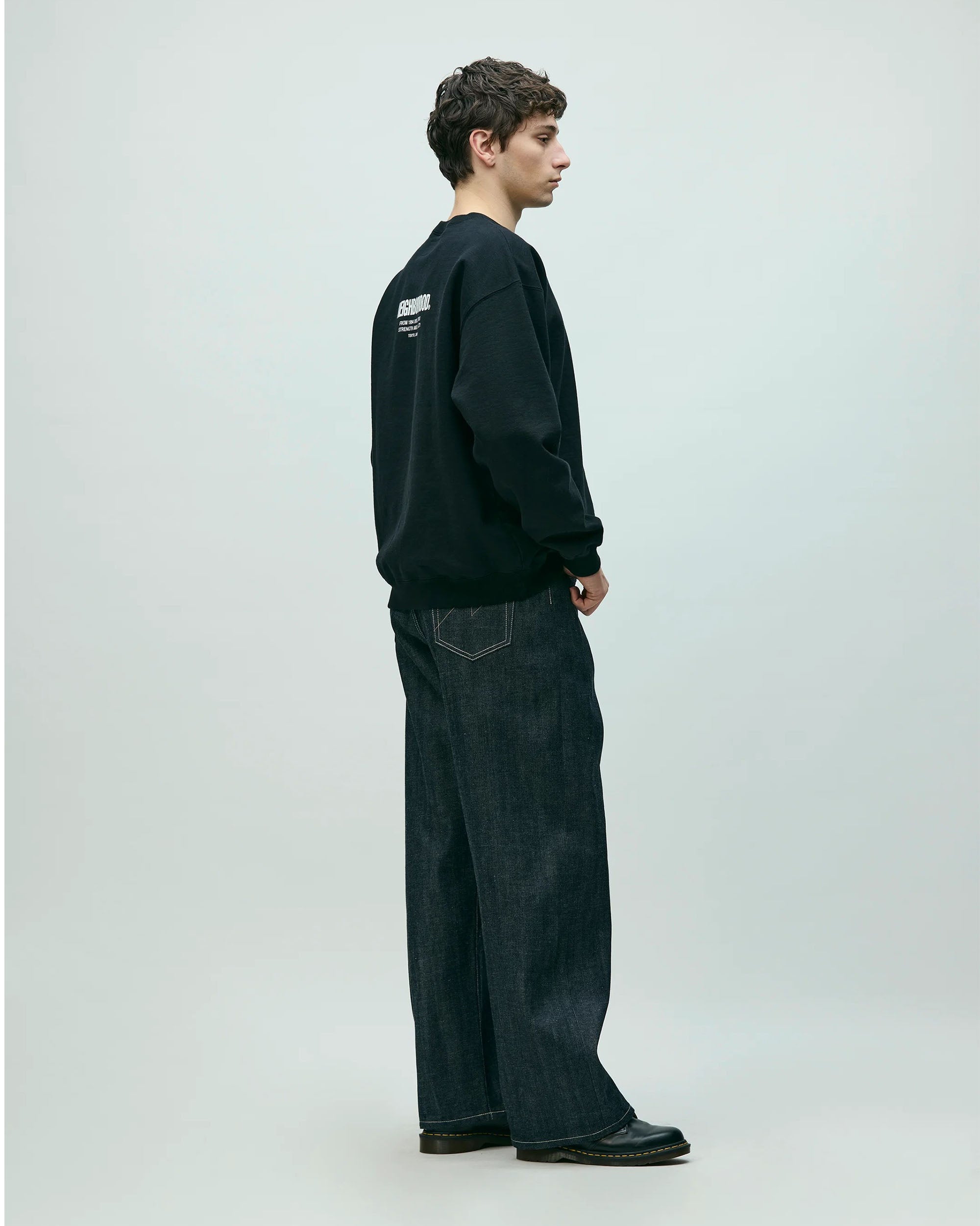 Rigid Denim DP Wide Pants - Indigo