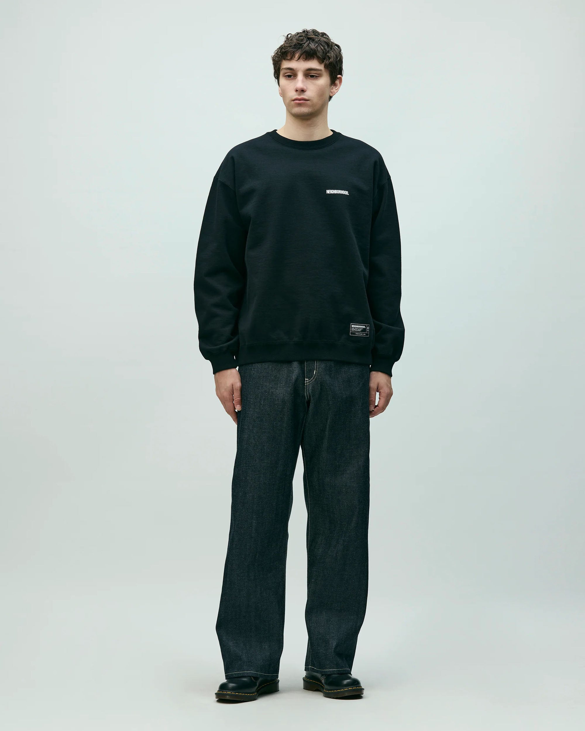 Neighborhood Rigid Denim DP Wide Pants - Indigo - Wide Leg Denim