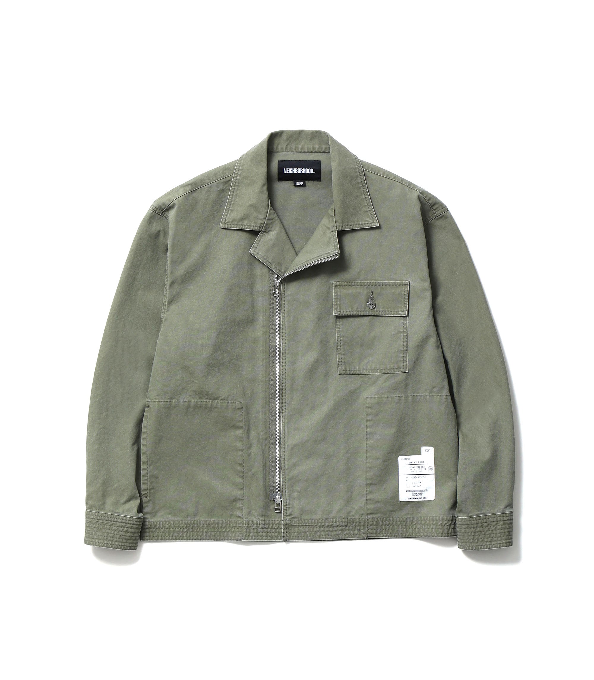 Zip Field LS Shirt - Olive Drab