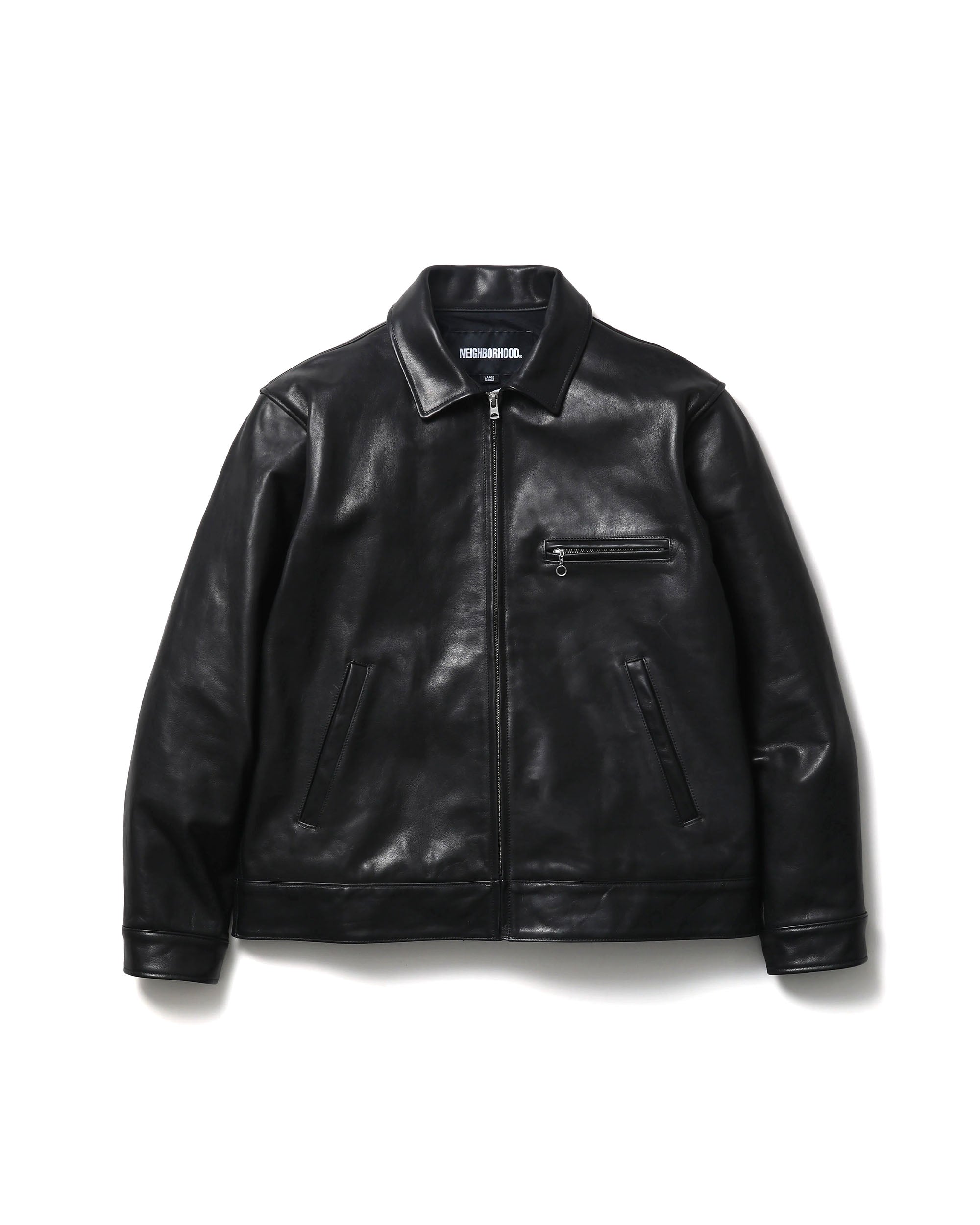 Neighborhood Leather Sports Jacket - Black - Premium Leather