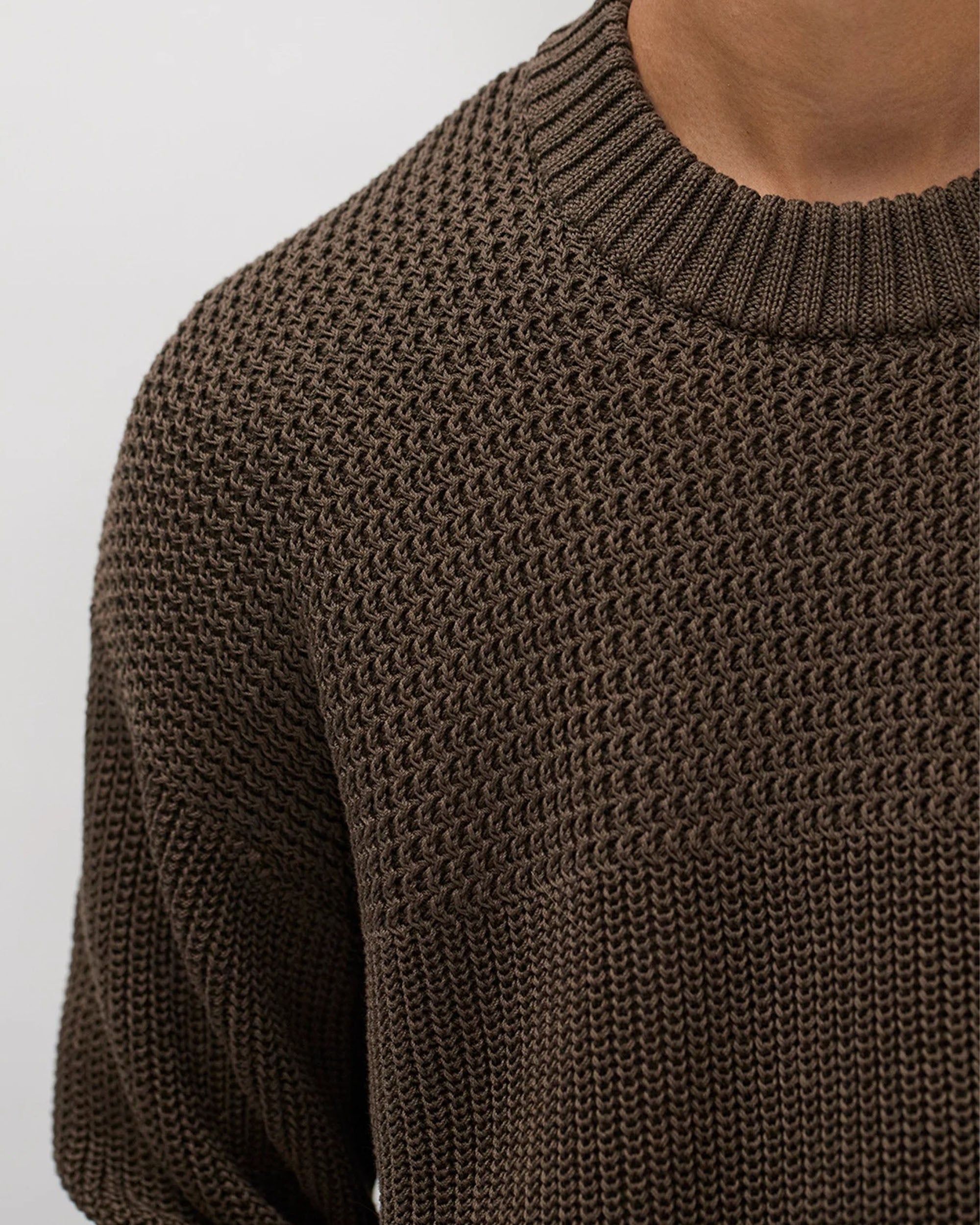 Nordhavn Racked Sweater - Turkish Coffee