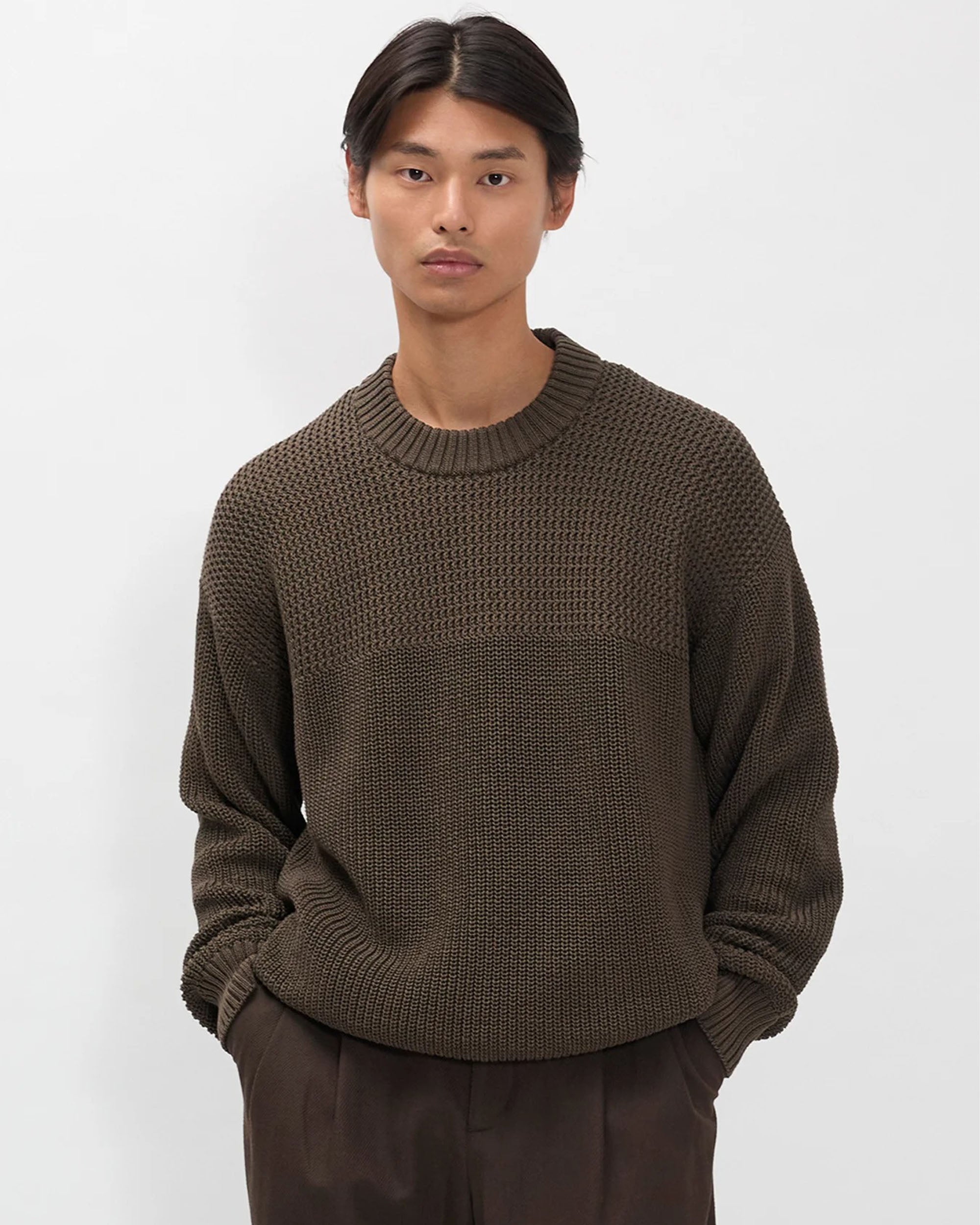 Nordhavn Racked Sweater - Turkish Coffee