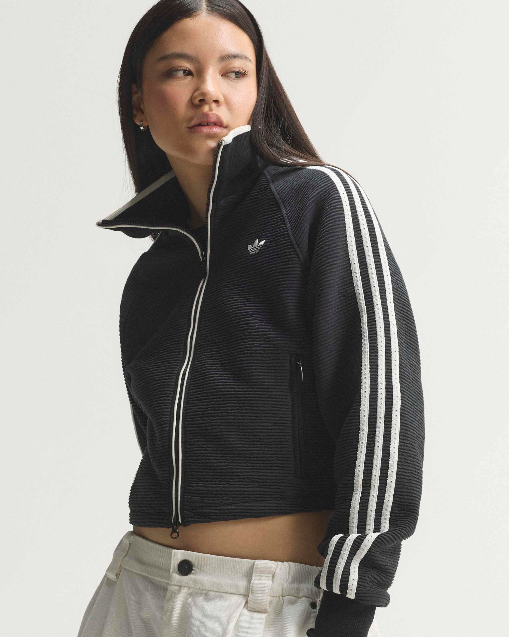Women's Firebird Track Top - Black / Cloud White