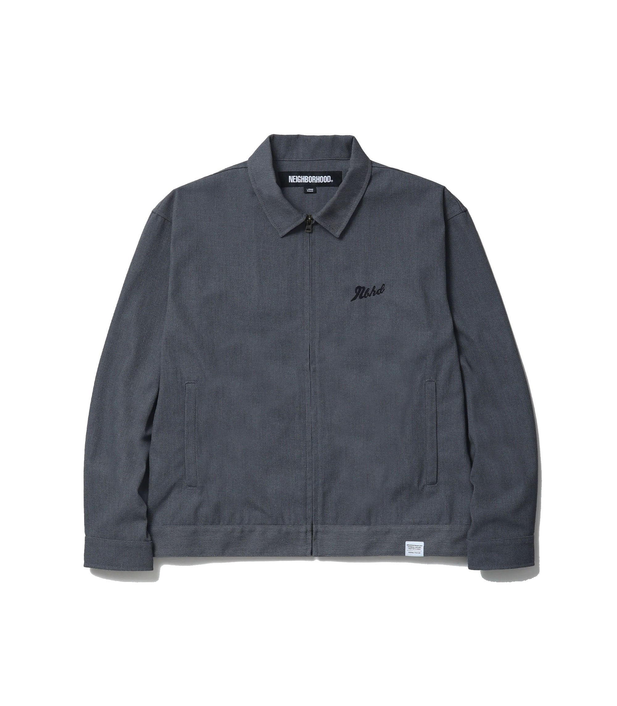Zip Work Jacket - Grey