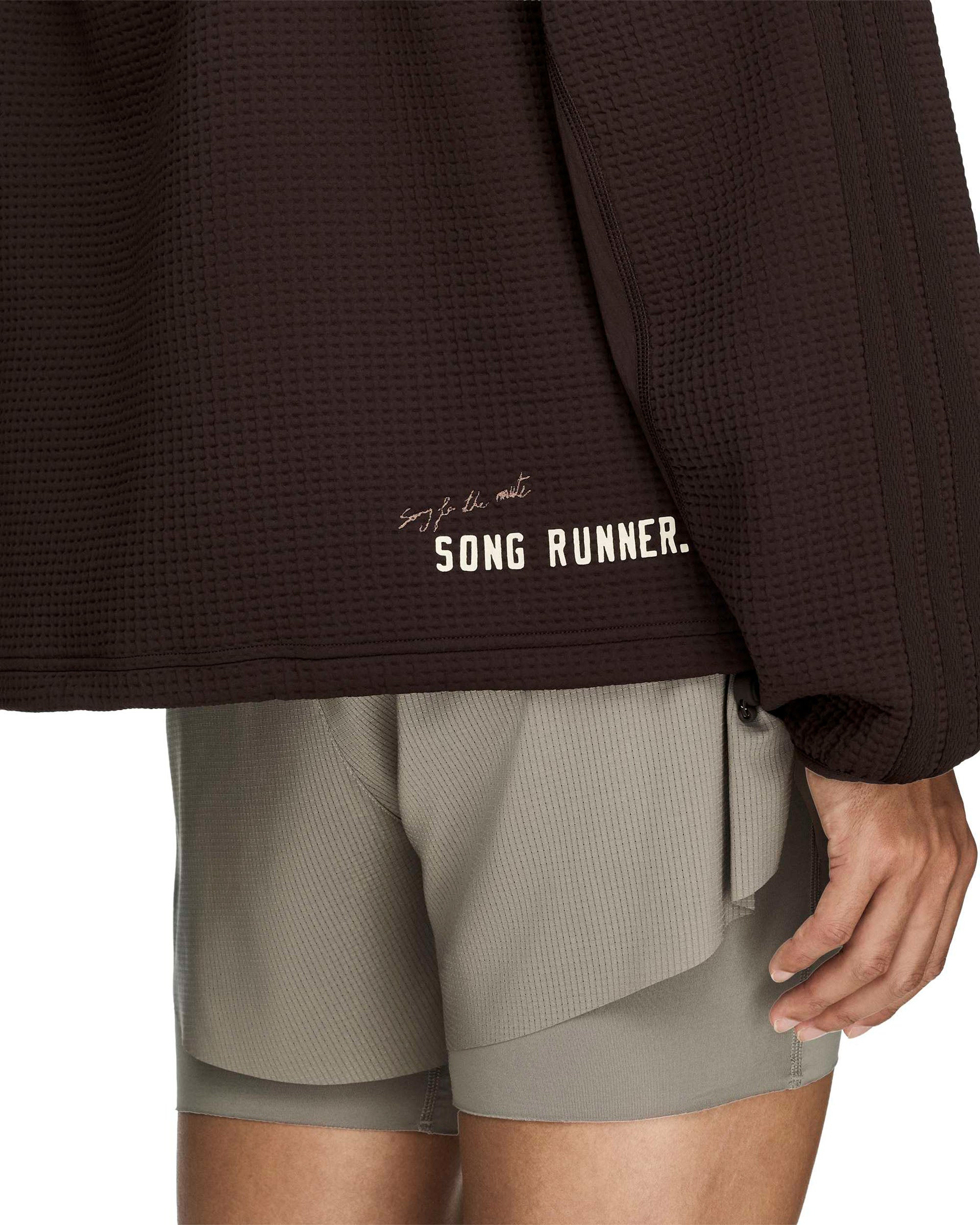 Song For The Mute Running Track Top - Auburn Coffee