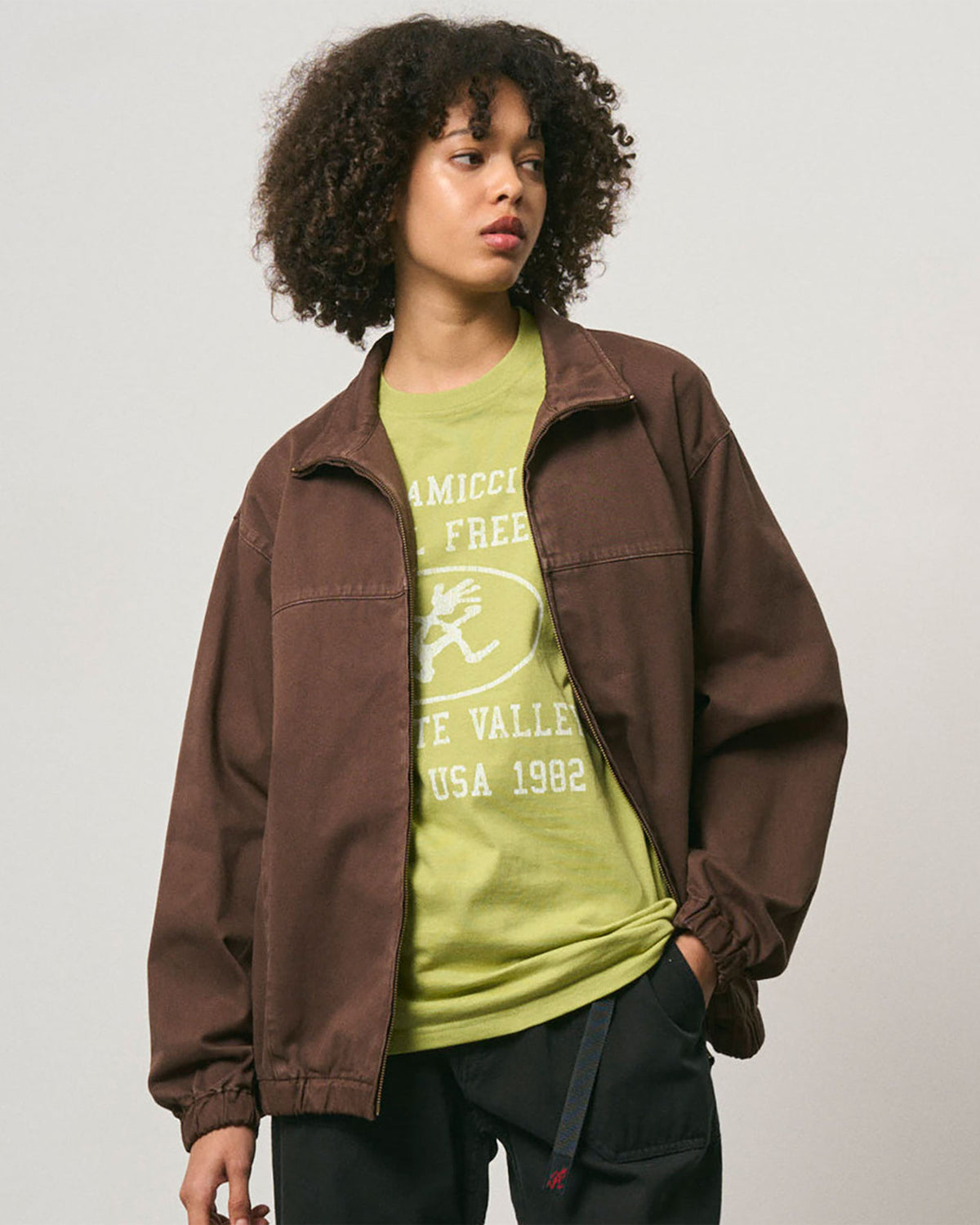 Twill-Around Jacket - Brown Pigment