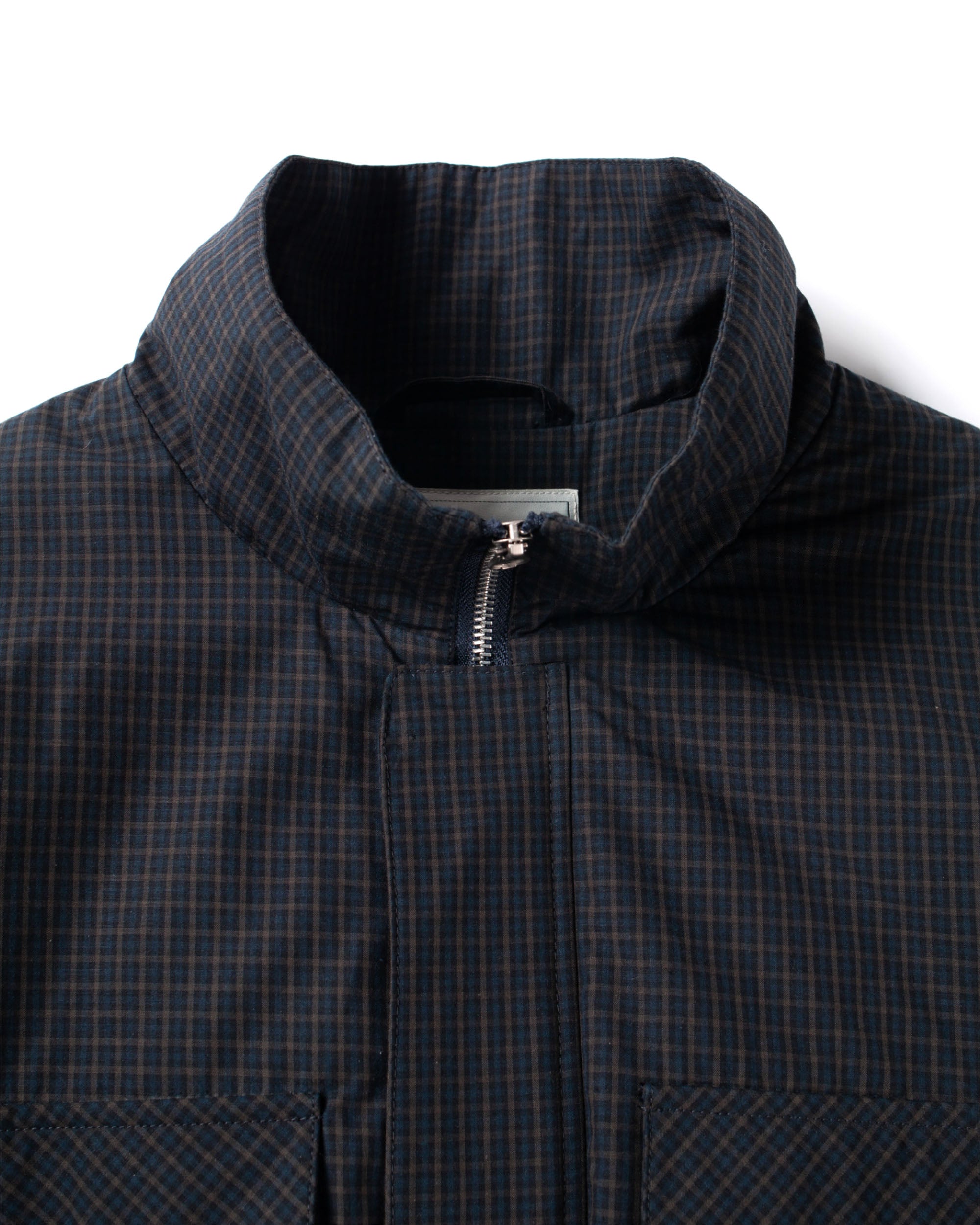 Taki Checkered Jacket - Navy
